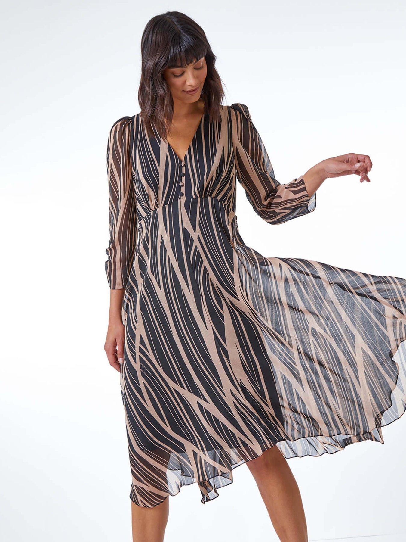 roman-abstract-chiffon-wrap-asymmetric-midi-dress-blackback