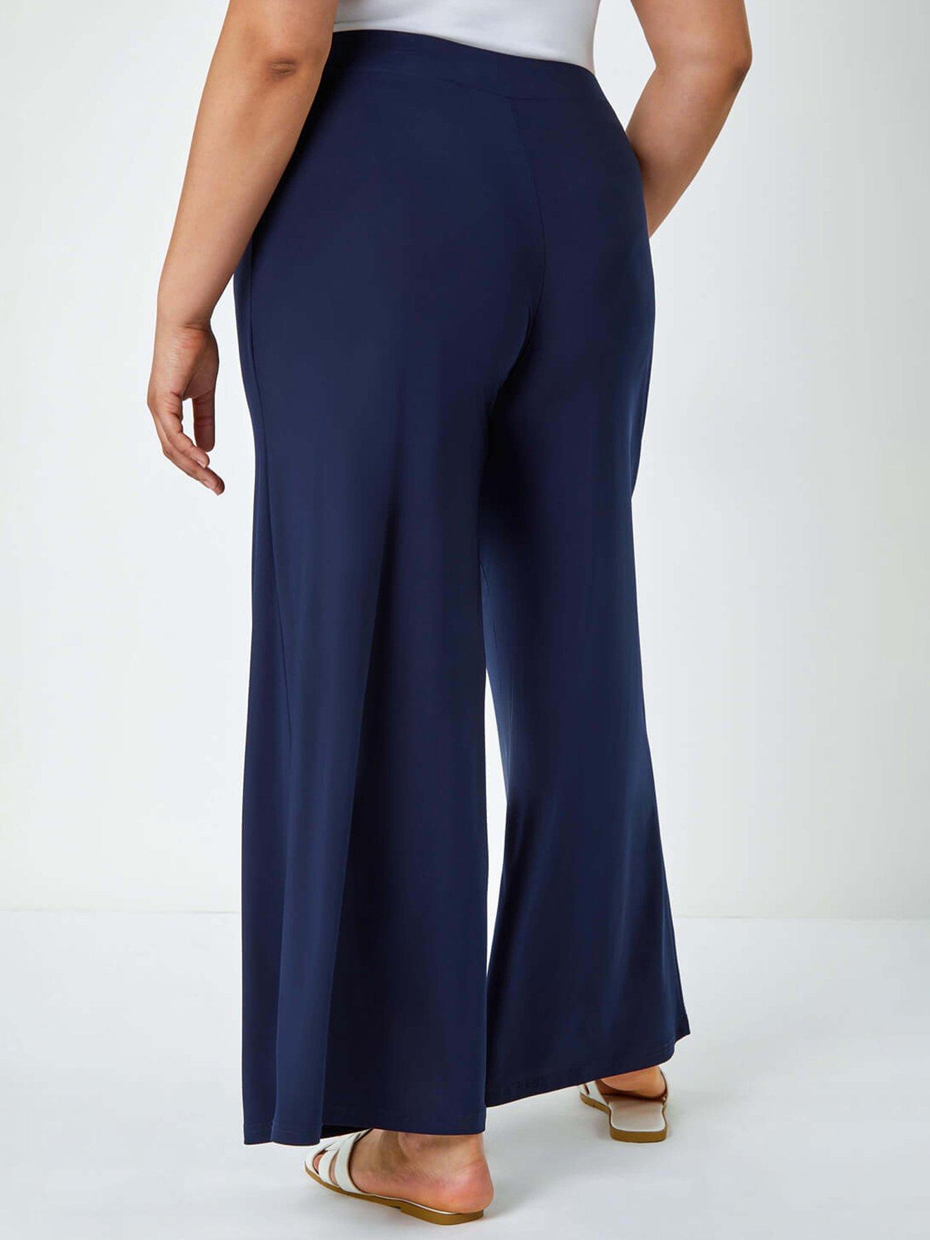 roman-curve-elastic-waist-wide-leg-trousers-navystillFront