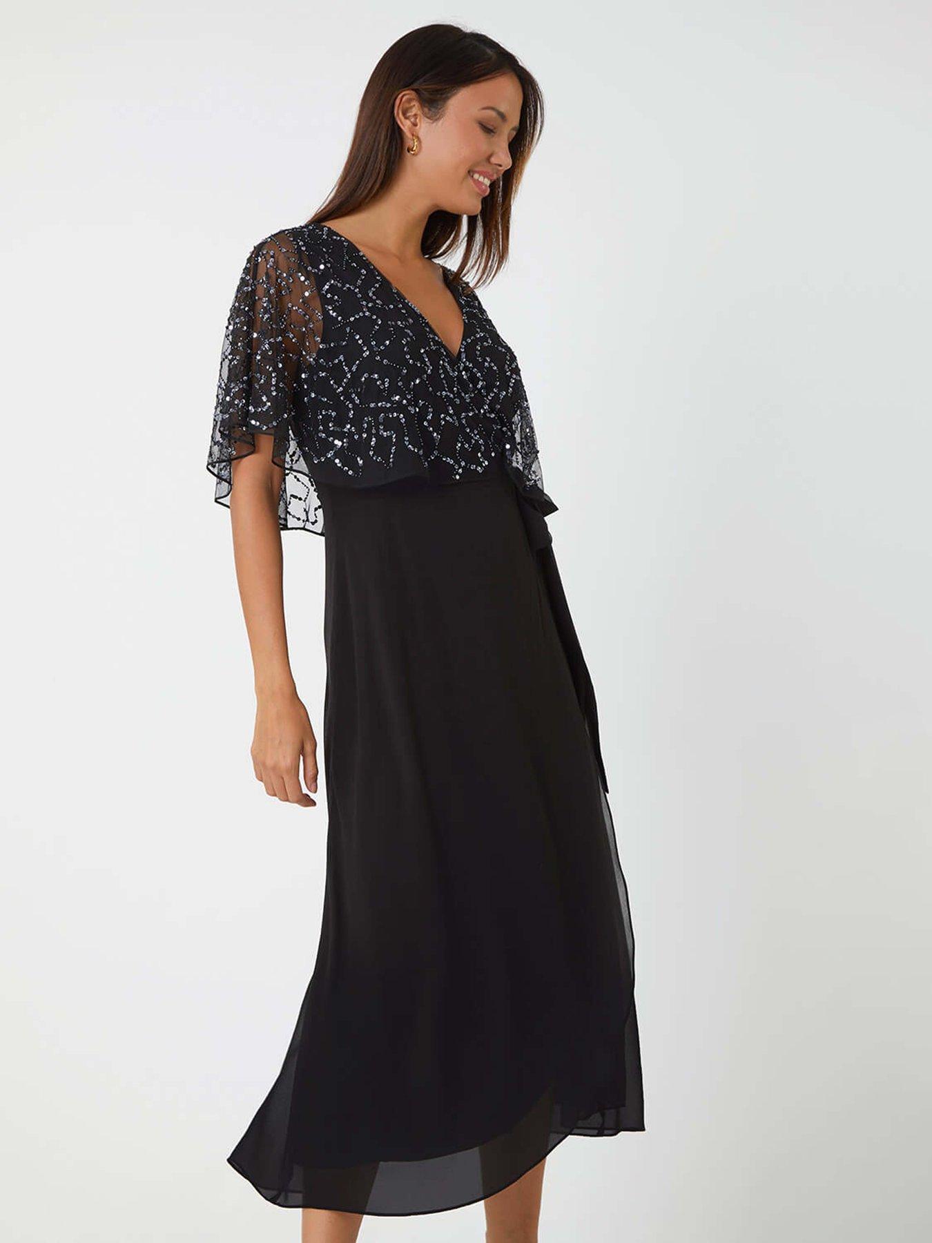 roman-sequin-embellished-chiffon-wrap-maxi-dress-blackback