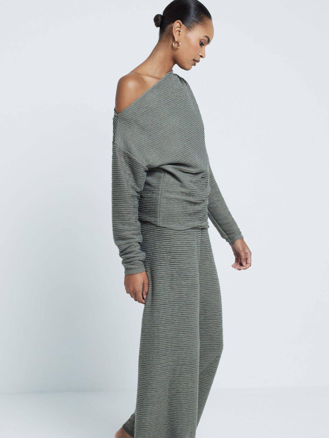 river-island-textured-wide-leg-trouser-khakioutfit