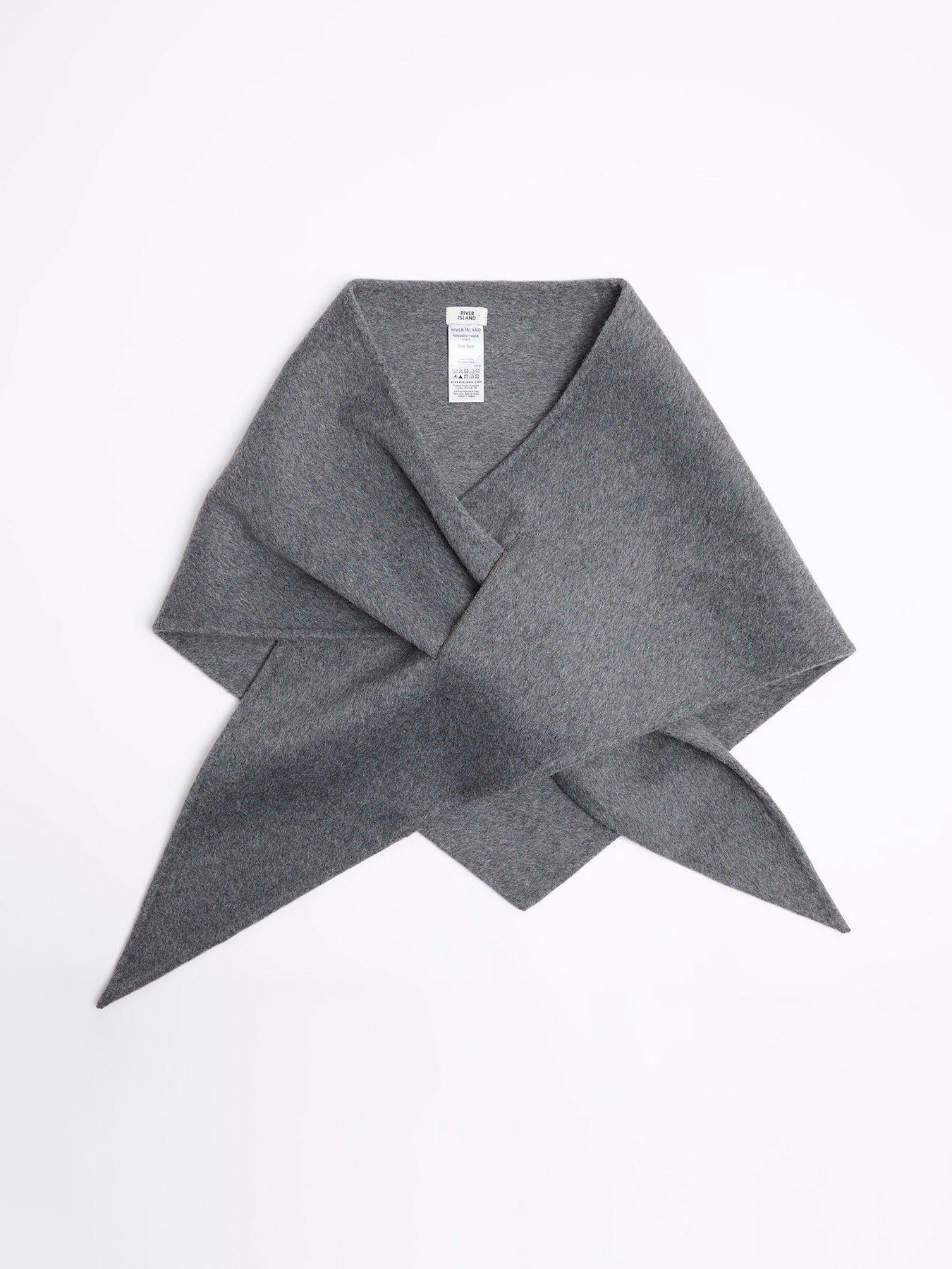 river-island-triangle-scarf-dark-grey