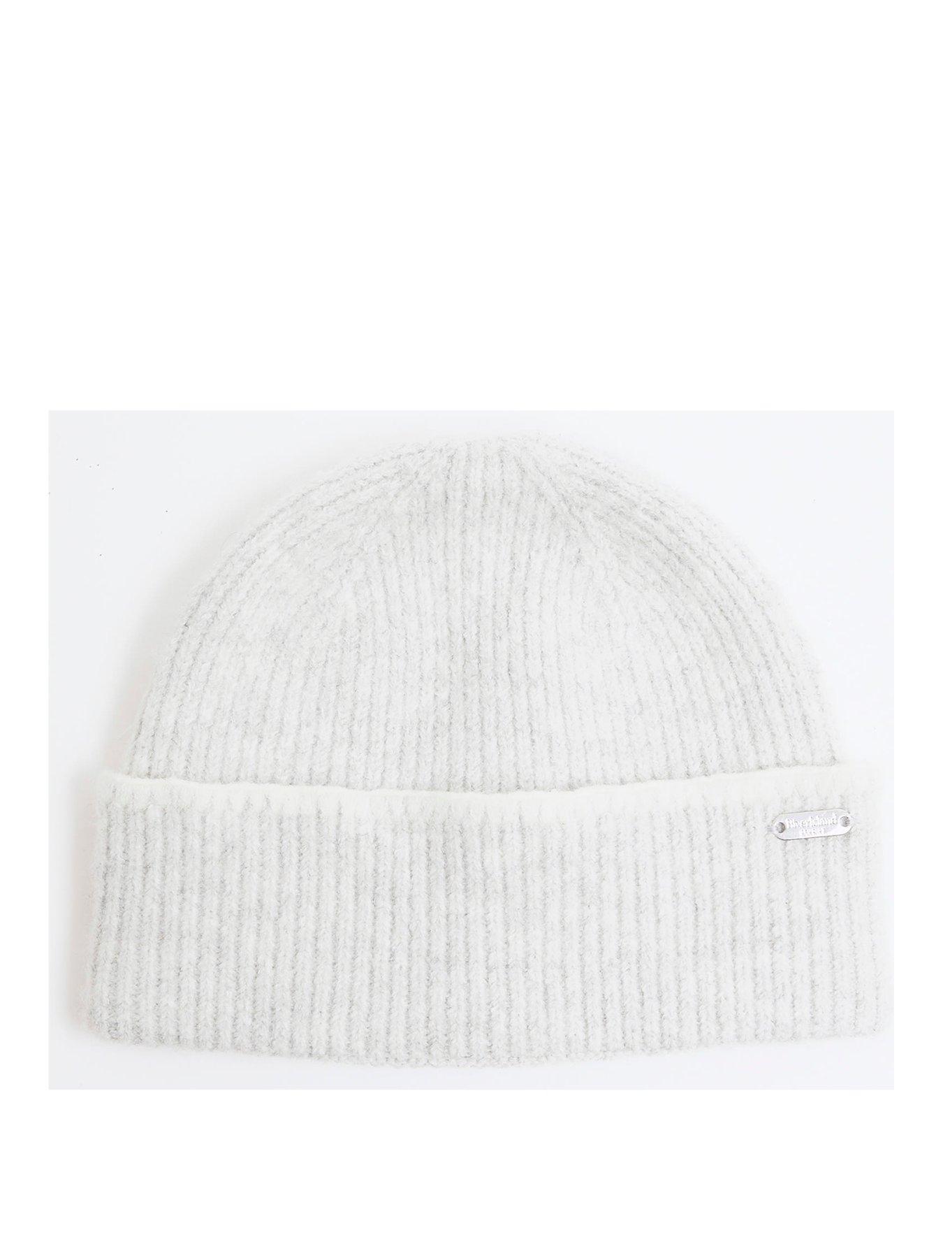 river-island-blanket-stitch-beanie-hat-greystillFront