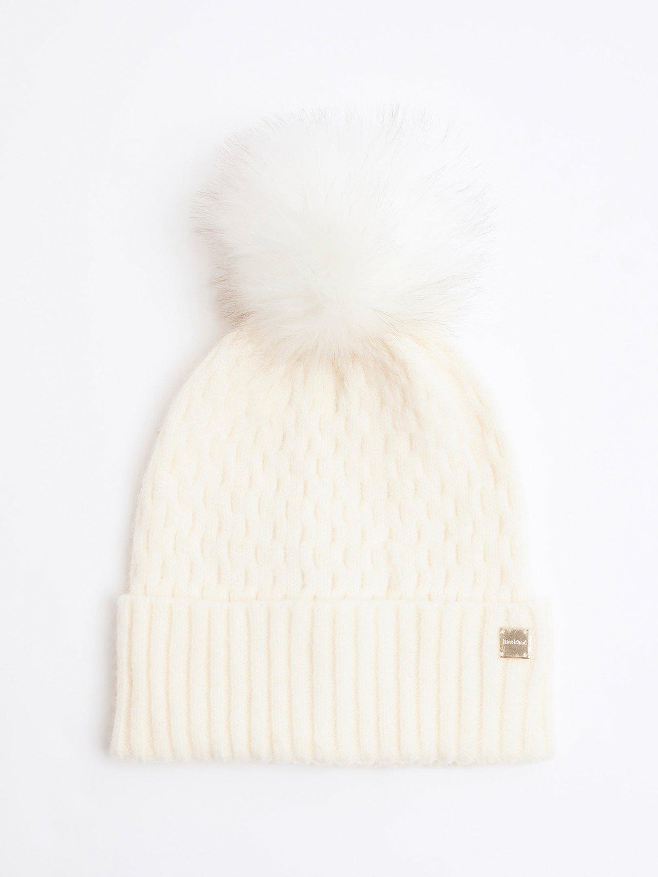 river-island-cable-knit-beanie-creamstillFront