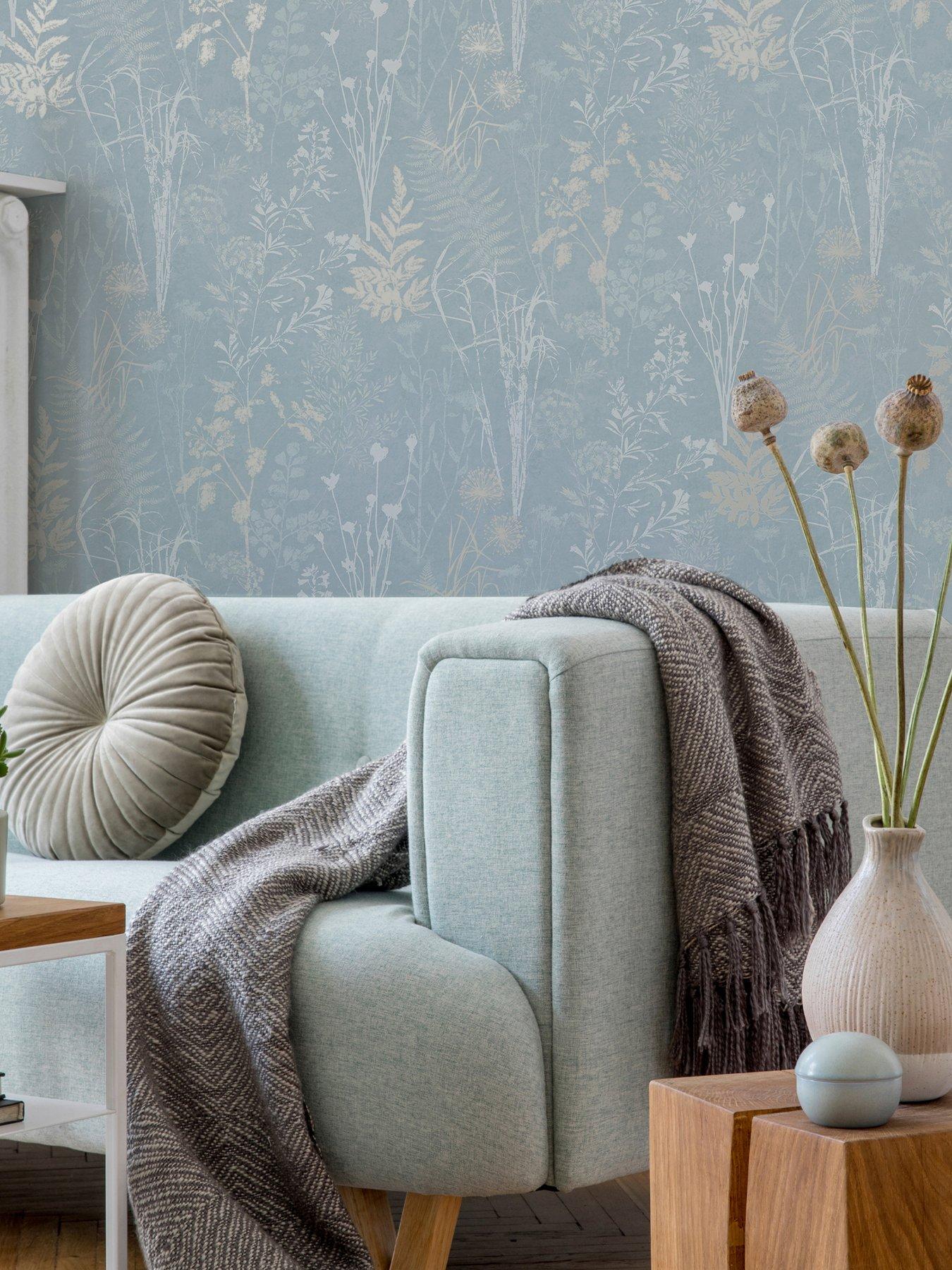 Image 1 of 3 of Superfresco Easy Organics Wallpaper - Duck Egg