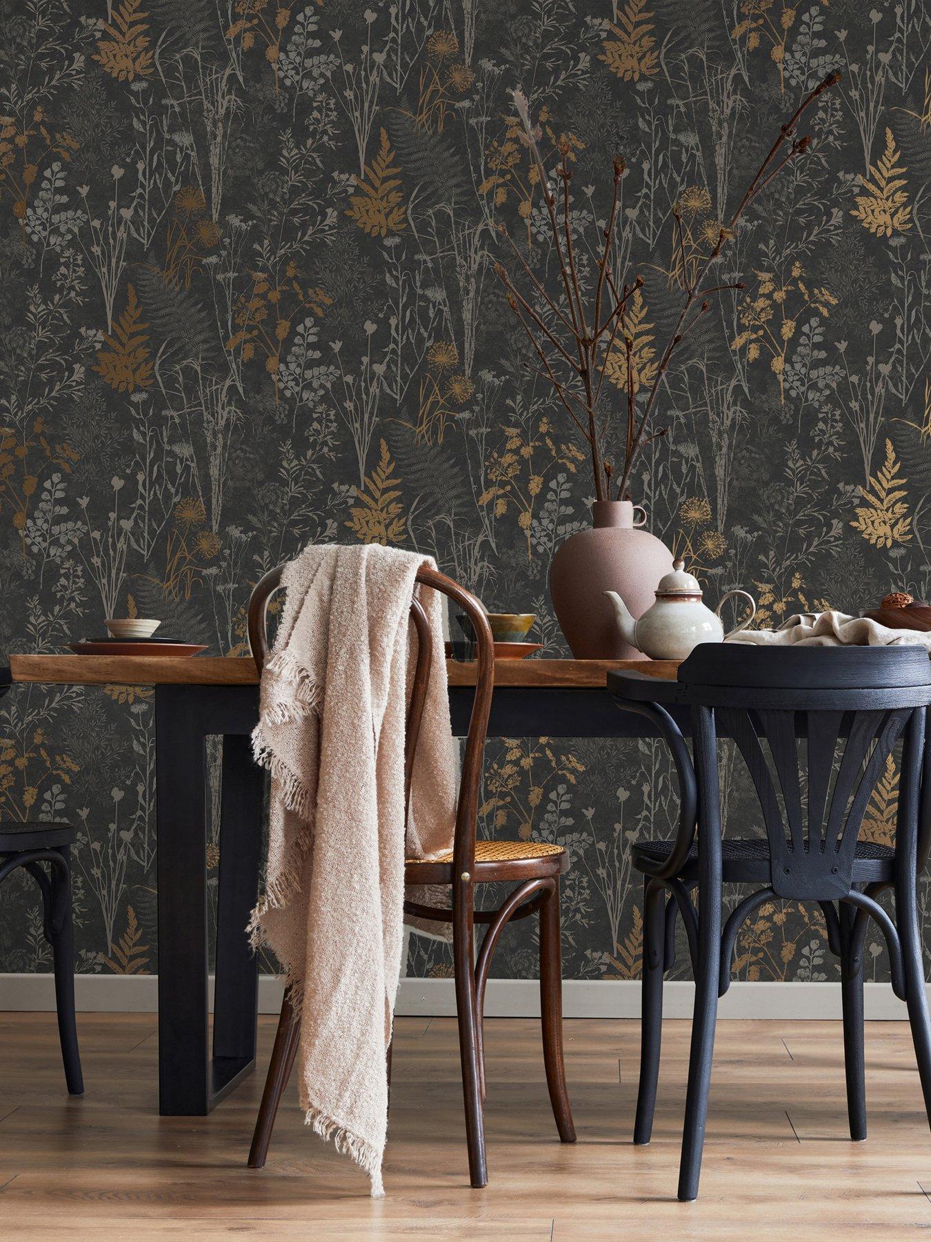 undefined Organics Wallpaper - Black/Copper