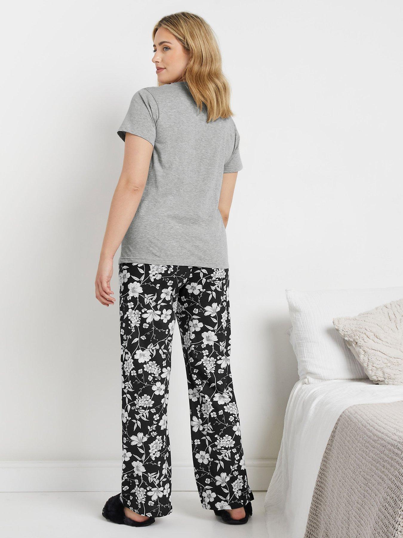 mco-floral-short-sleeve-wide-leg-pj-setstillFront