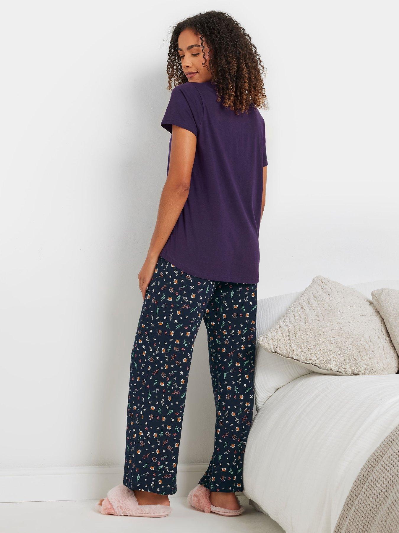 mco-goodnight-fox-short-sleeve-wide-leg-pj-setstillFront