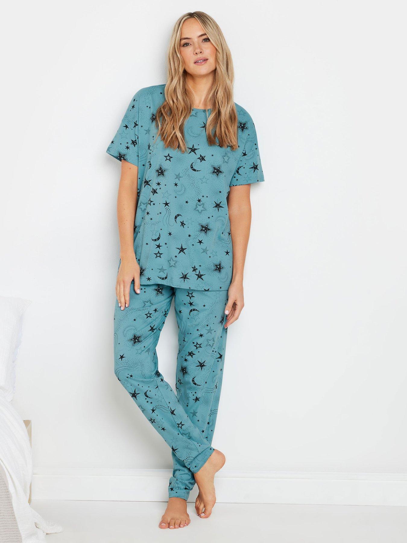 long-tall-sally-tall-cosmic-short-sleeve-wide-leg-pj-set-blue