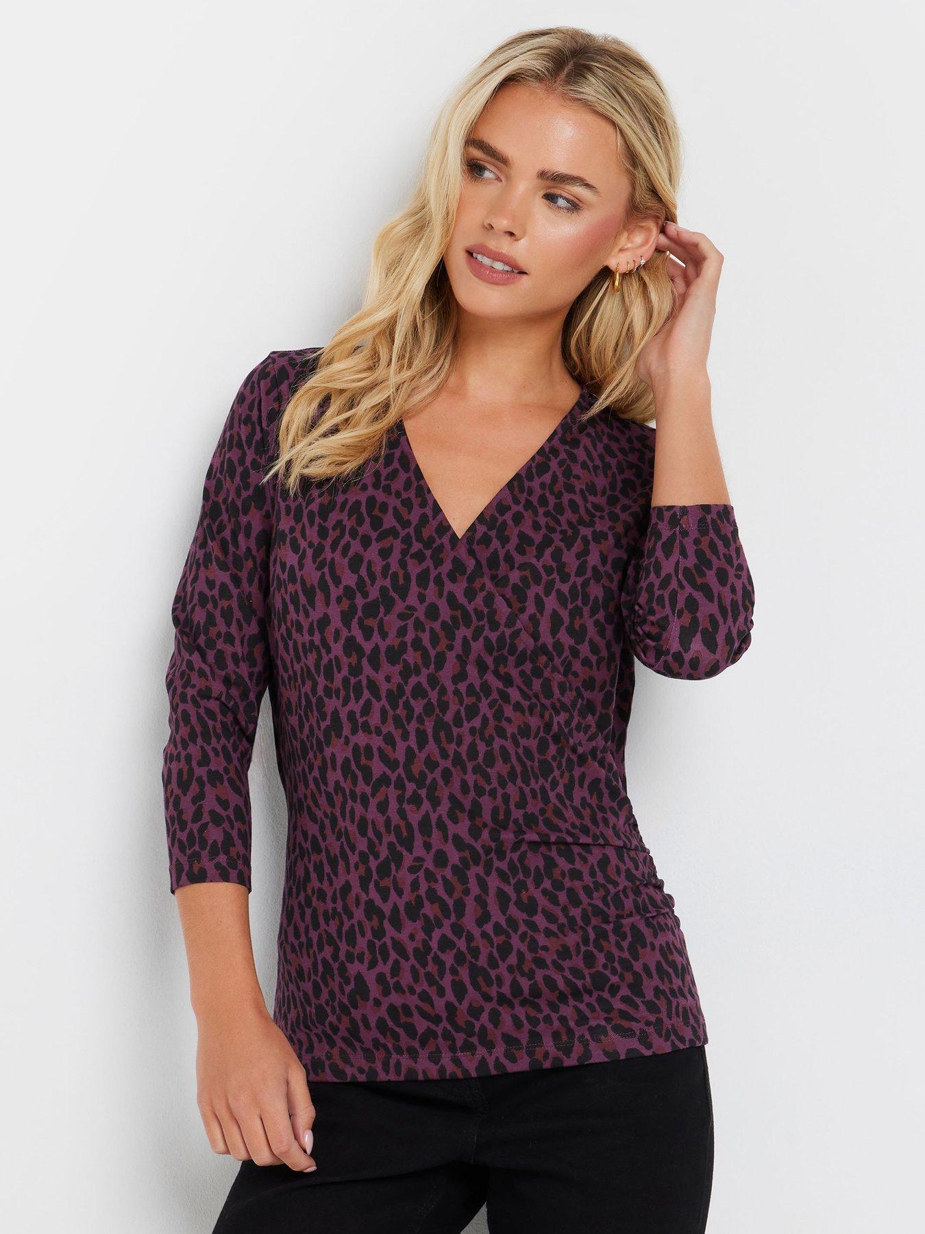 mco-petite-animal-wrap-top