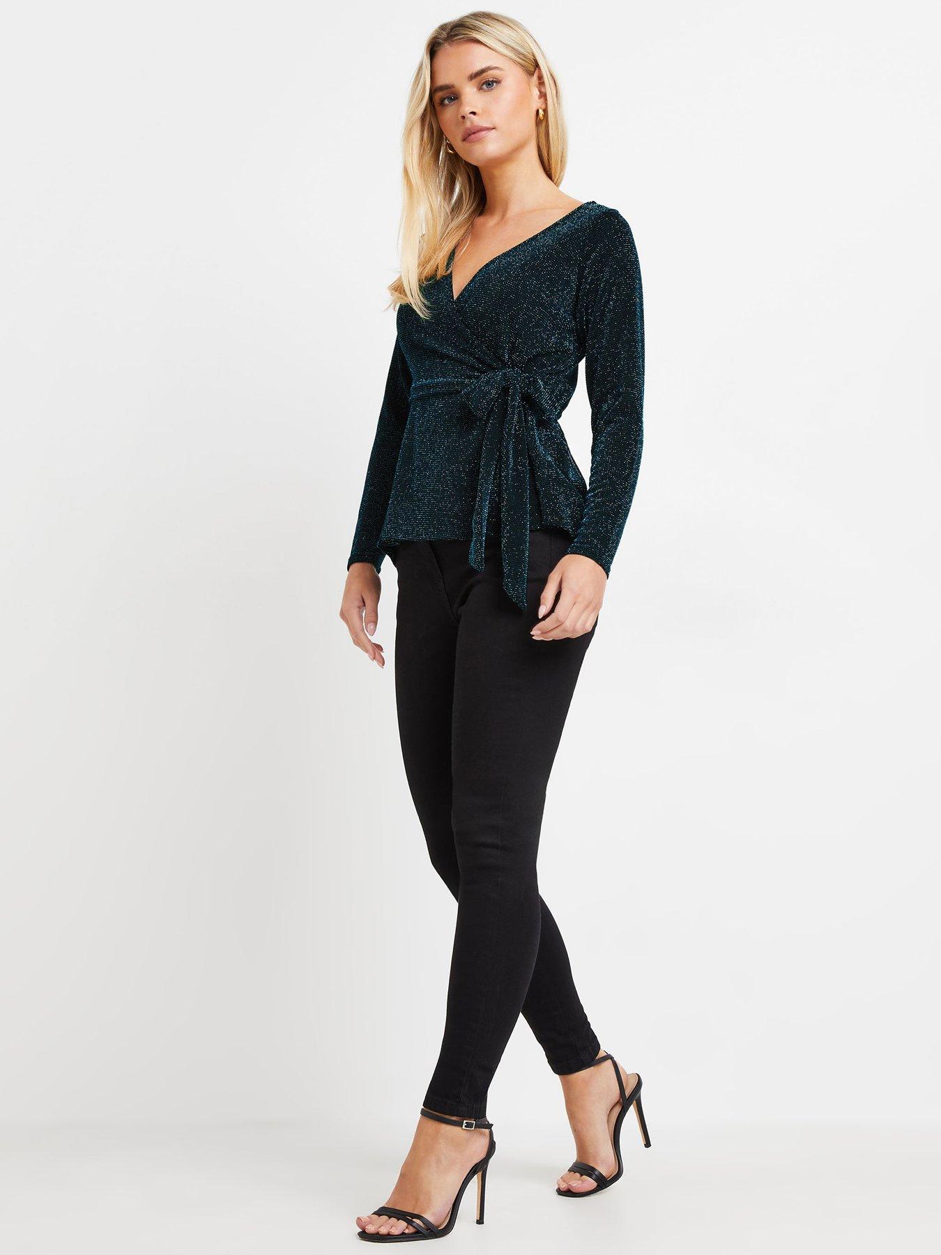 mco-petite-brillo-wrap-top-blackback