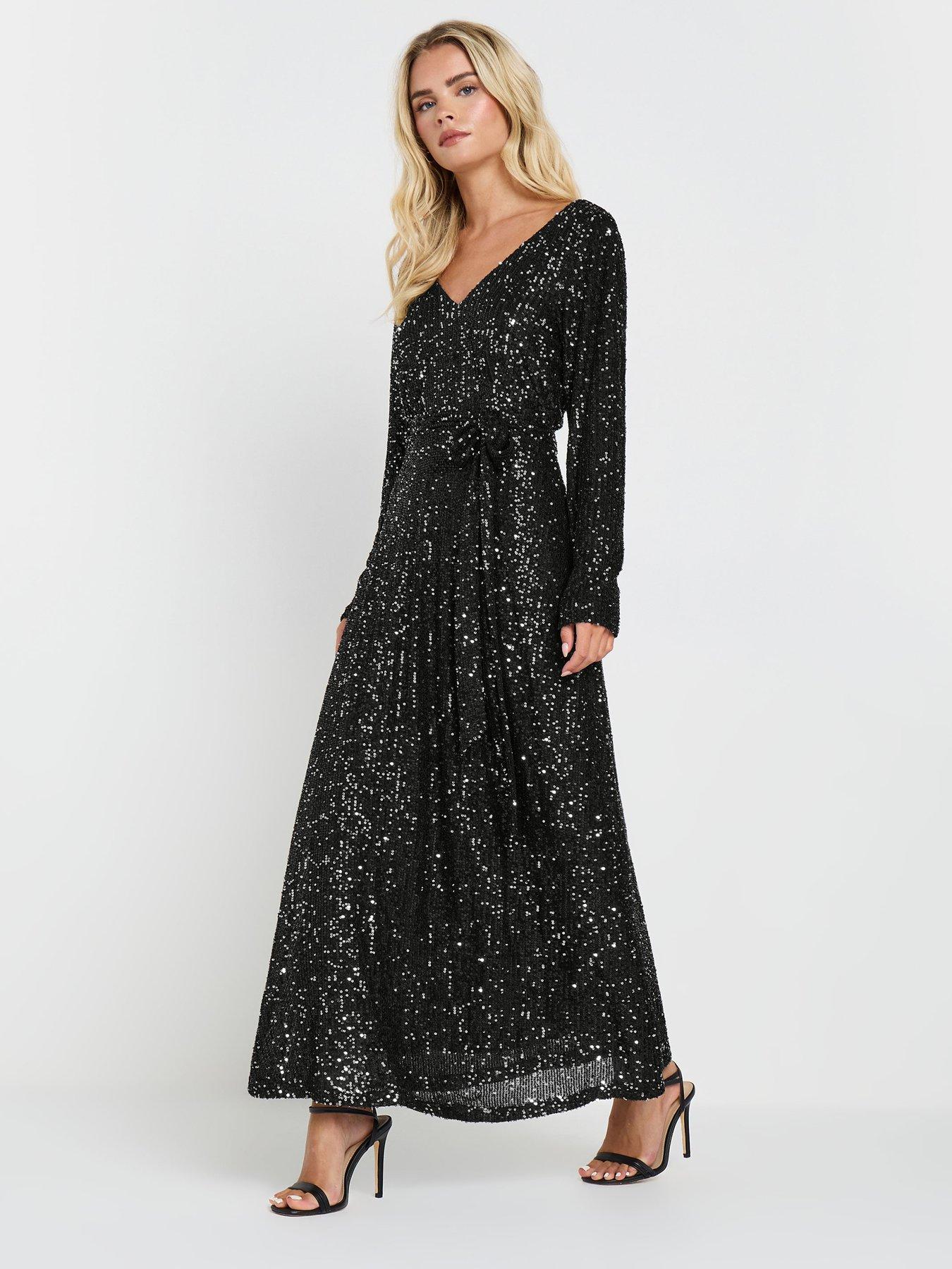 mco-long-sleeve-sequin-maxi-dress-silver