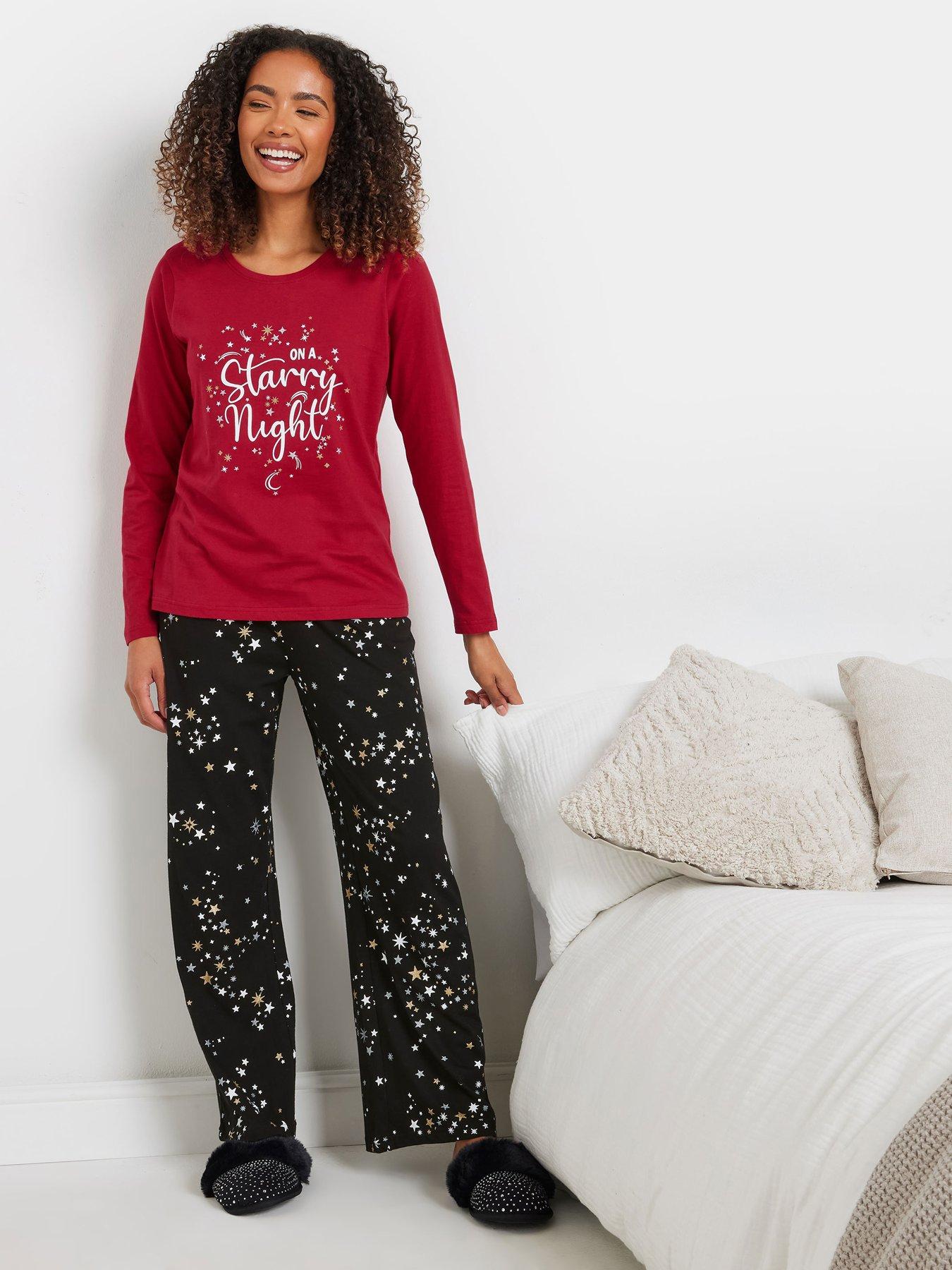 mco-starry-night-long-sleeve-wide-leg-pj-set-red