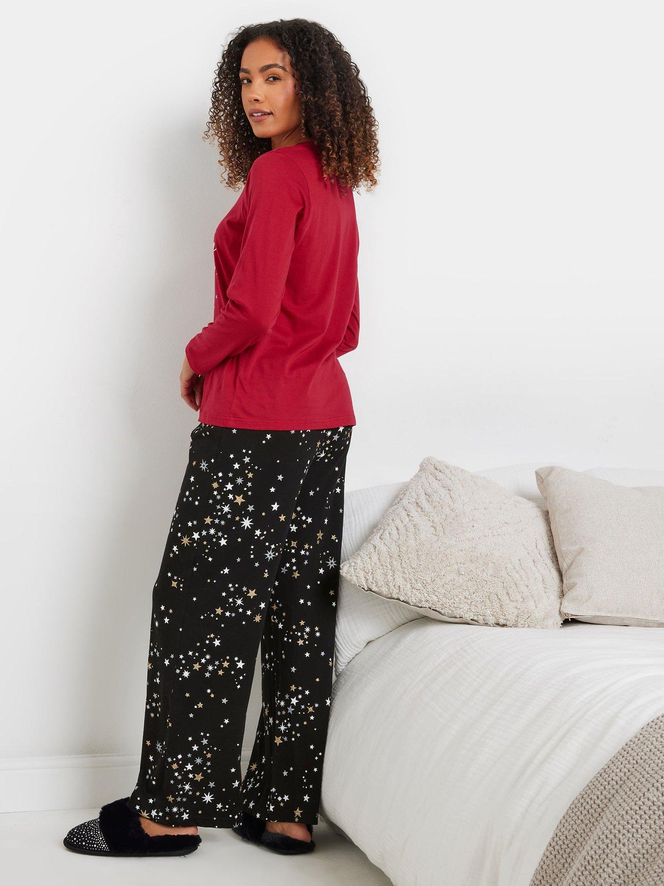 mco-starry-night-long-sleeve-wide-leg-pj-setstillFront