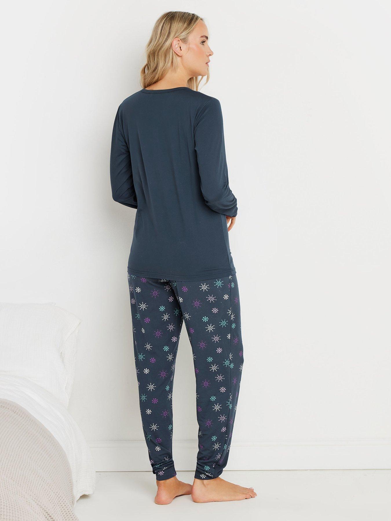 long-tall-sally-tall-soft-touch-heartflake-pj-setstillFront