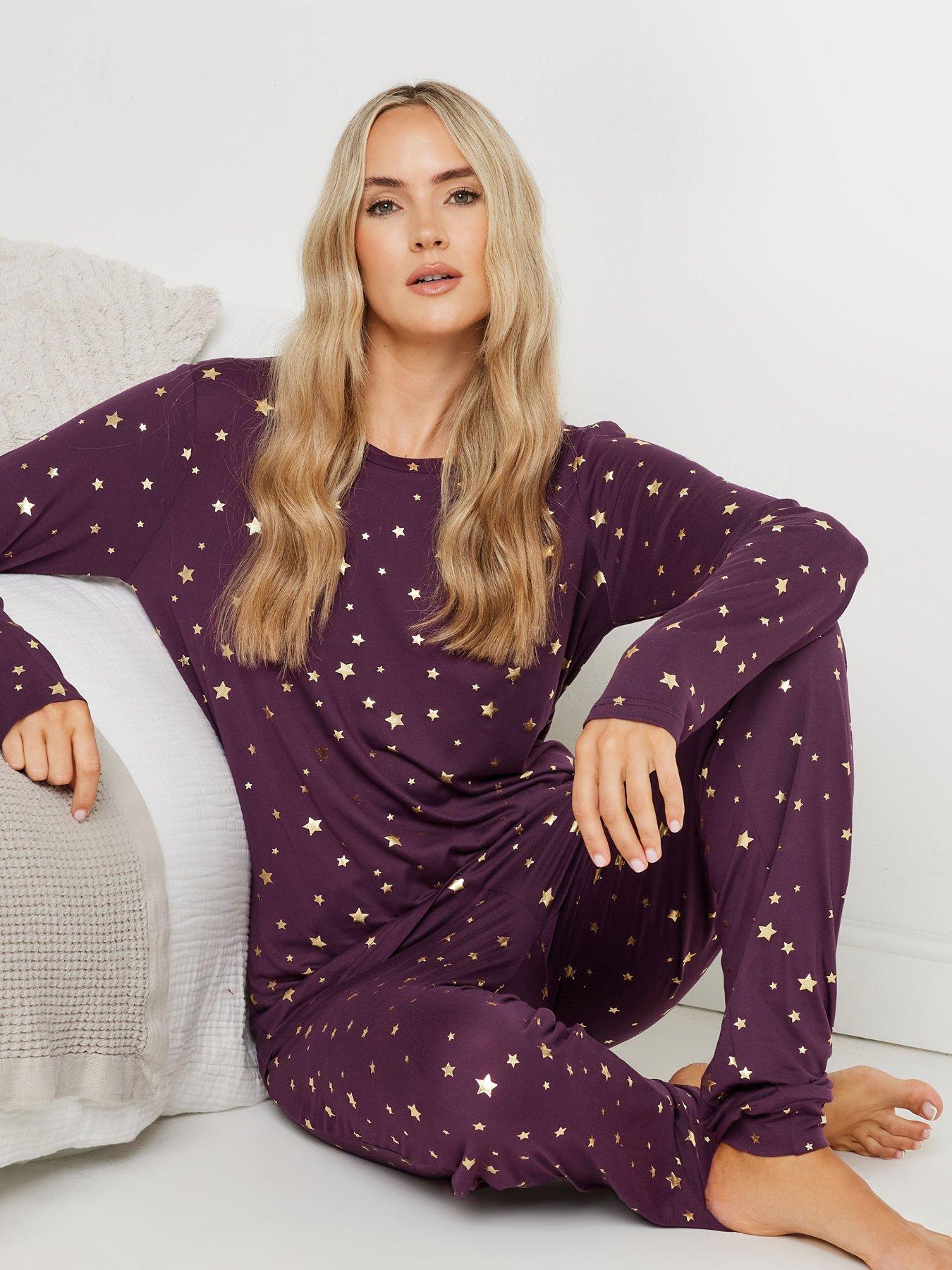 long-tall-sally-tall-soft-touch-foil-pj-set-redback