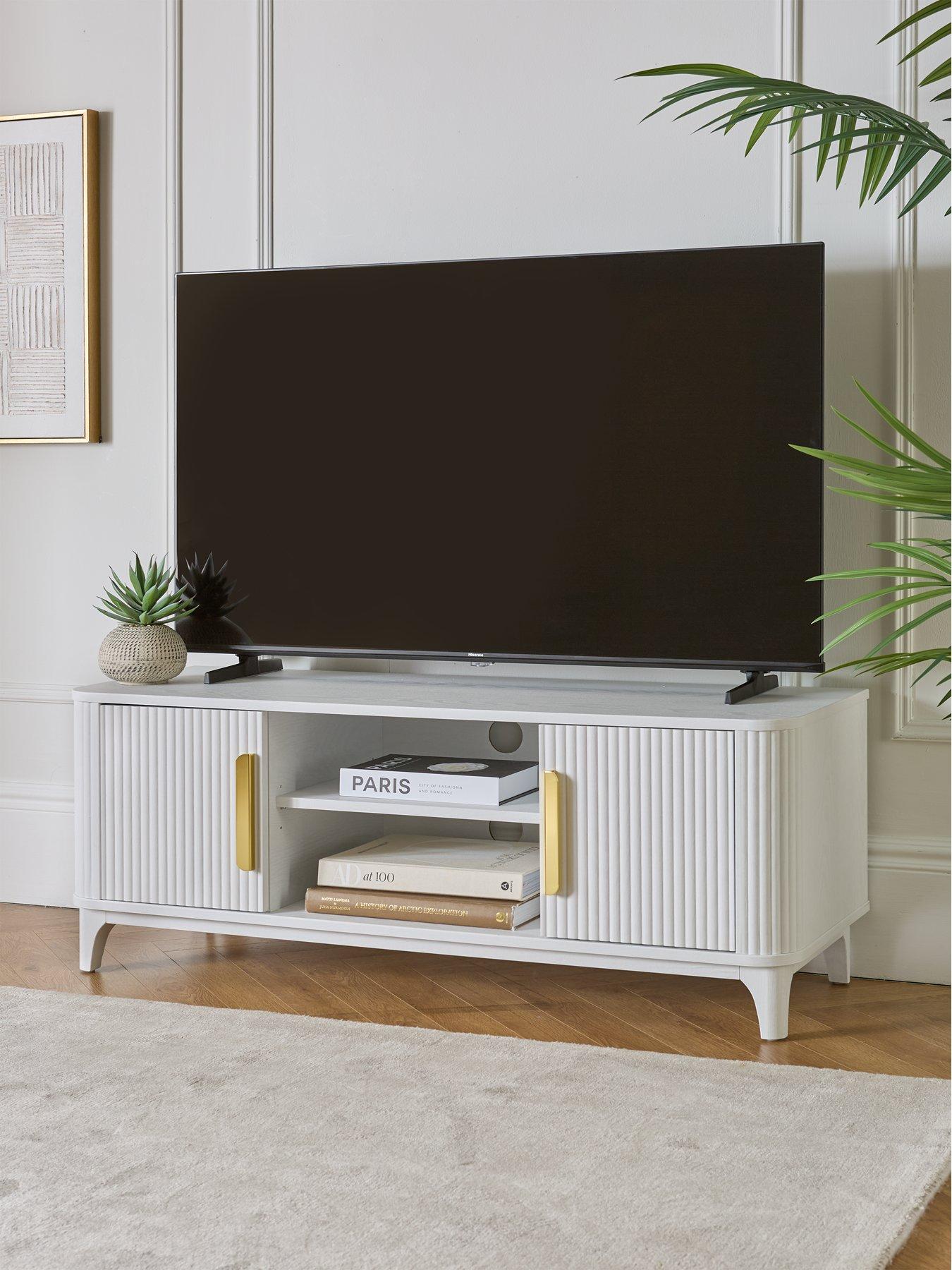 Image 1 of 7 of Very Home Carina TV Unit - fits up to 50 inch TV - White - FSC&reg; Certified
