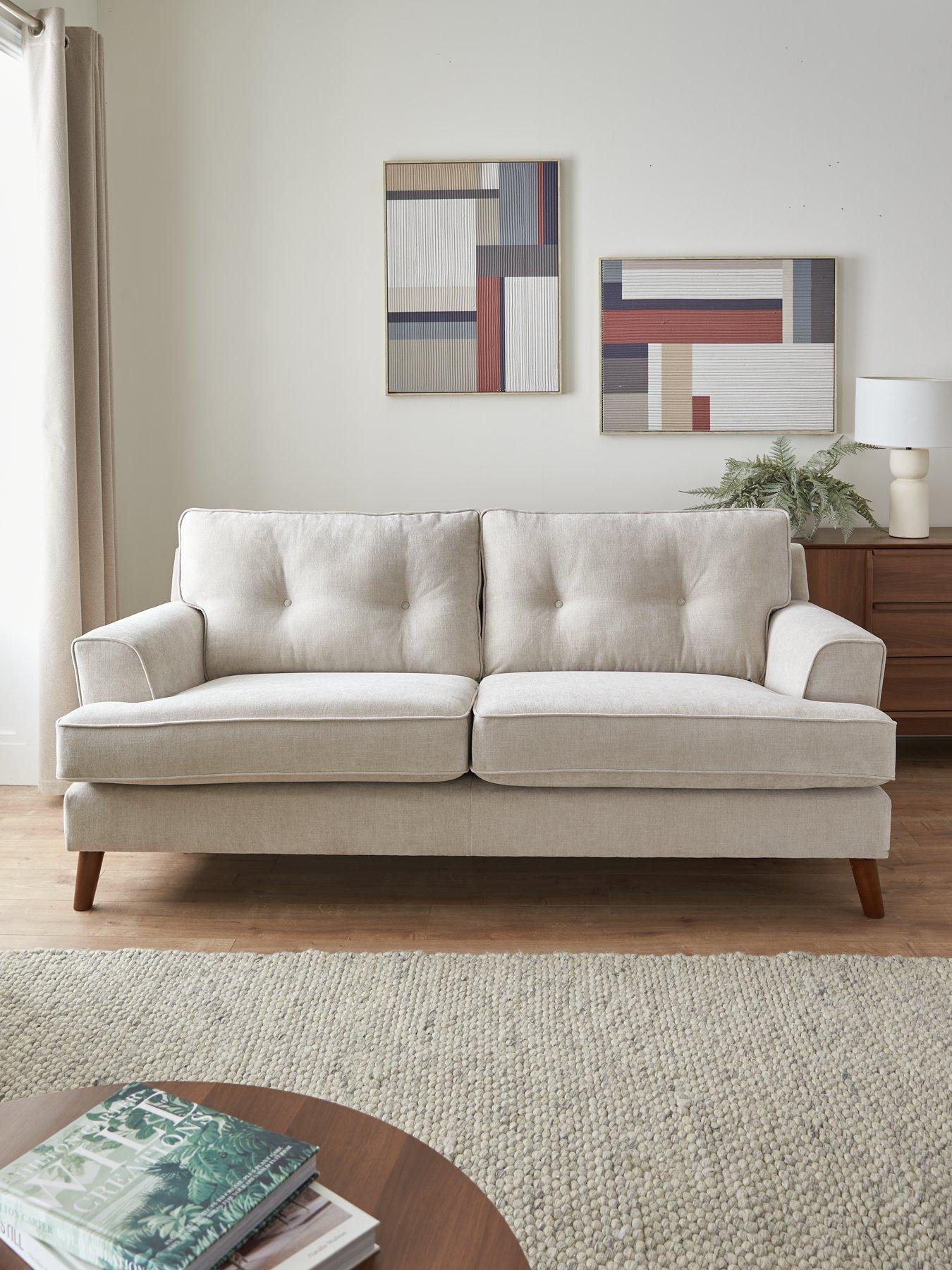 The Very Collection Malmo 3 Seater Fabric Sofa - Made in the UK