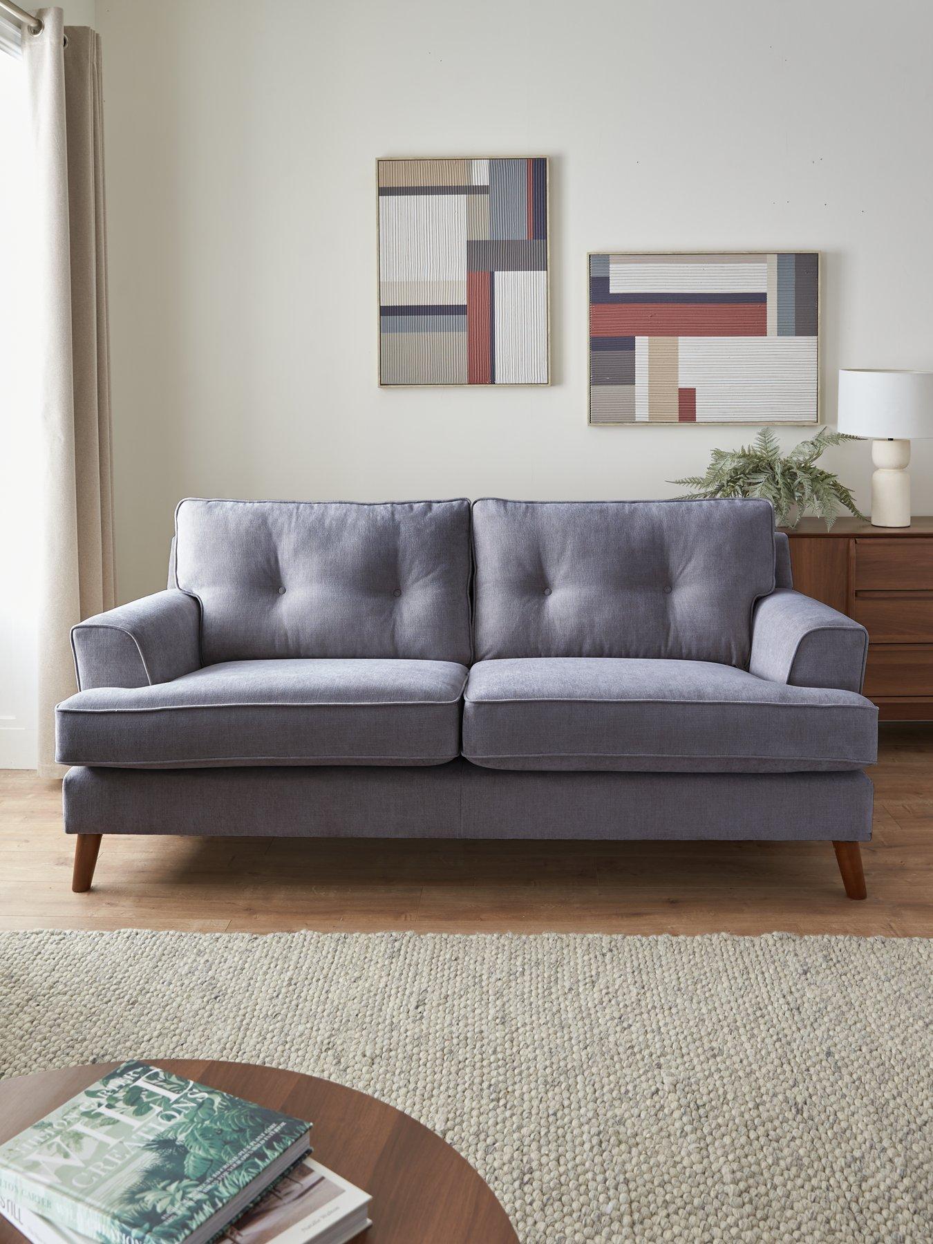 Very Home Malmo 3 Seater Fabric Sofa - Made in the UK