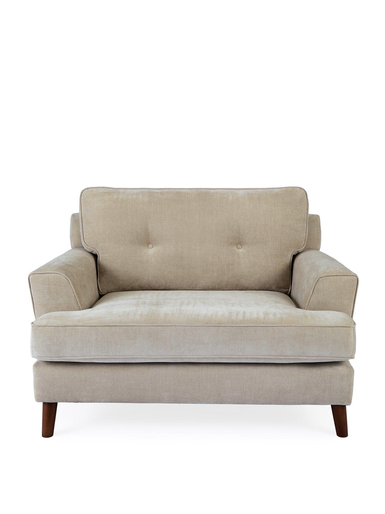Image 2 of 7 of The Very Collection Malmo Fabric Snuggle&nbsp;Chair&nbsp;- Made in the UK