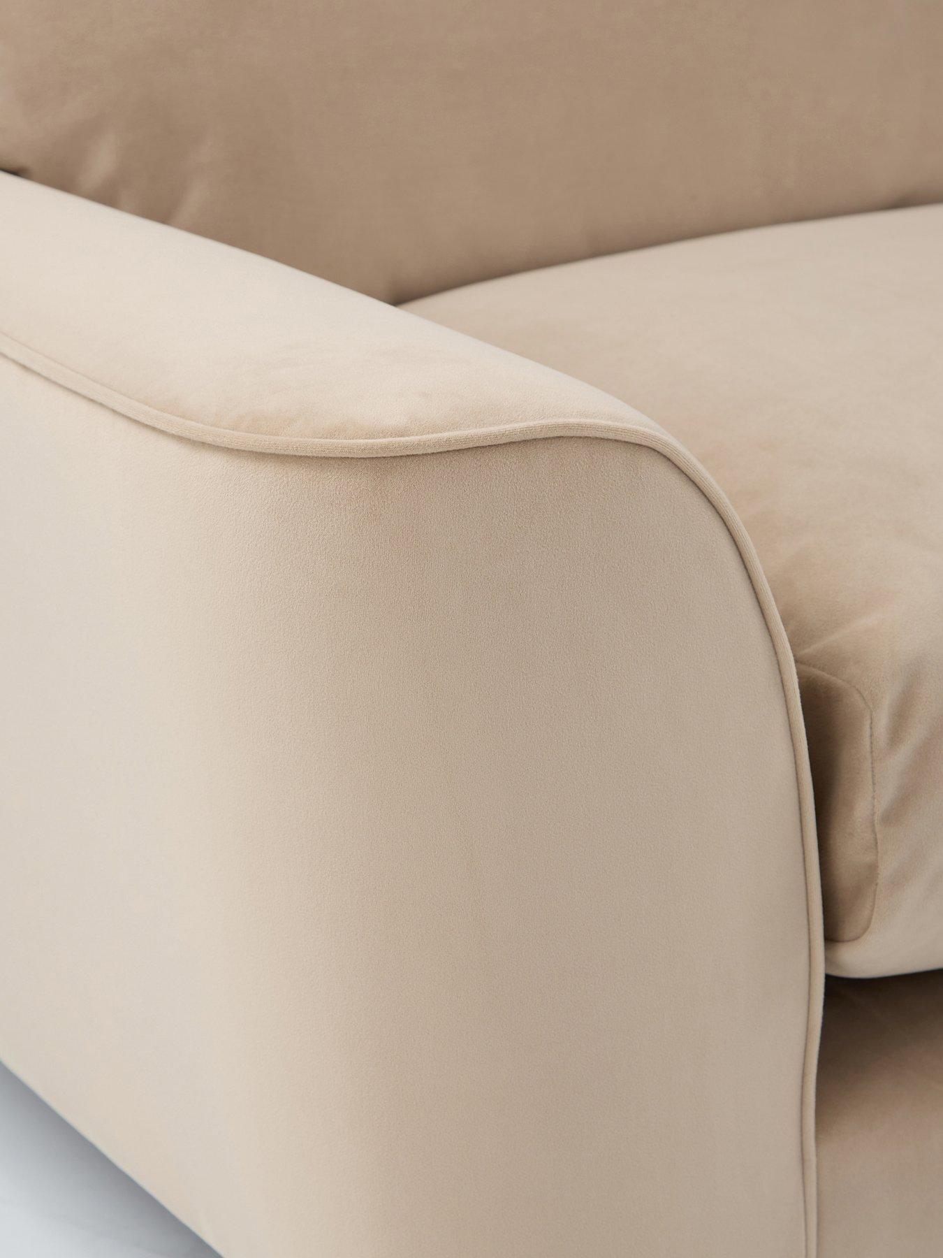 Image 5 of 7 of Very Home Astrid Velvet Right Hand Chaise Sofa&nbsp;- FSC&reg; Certified