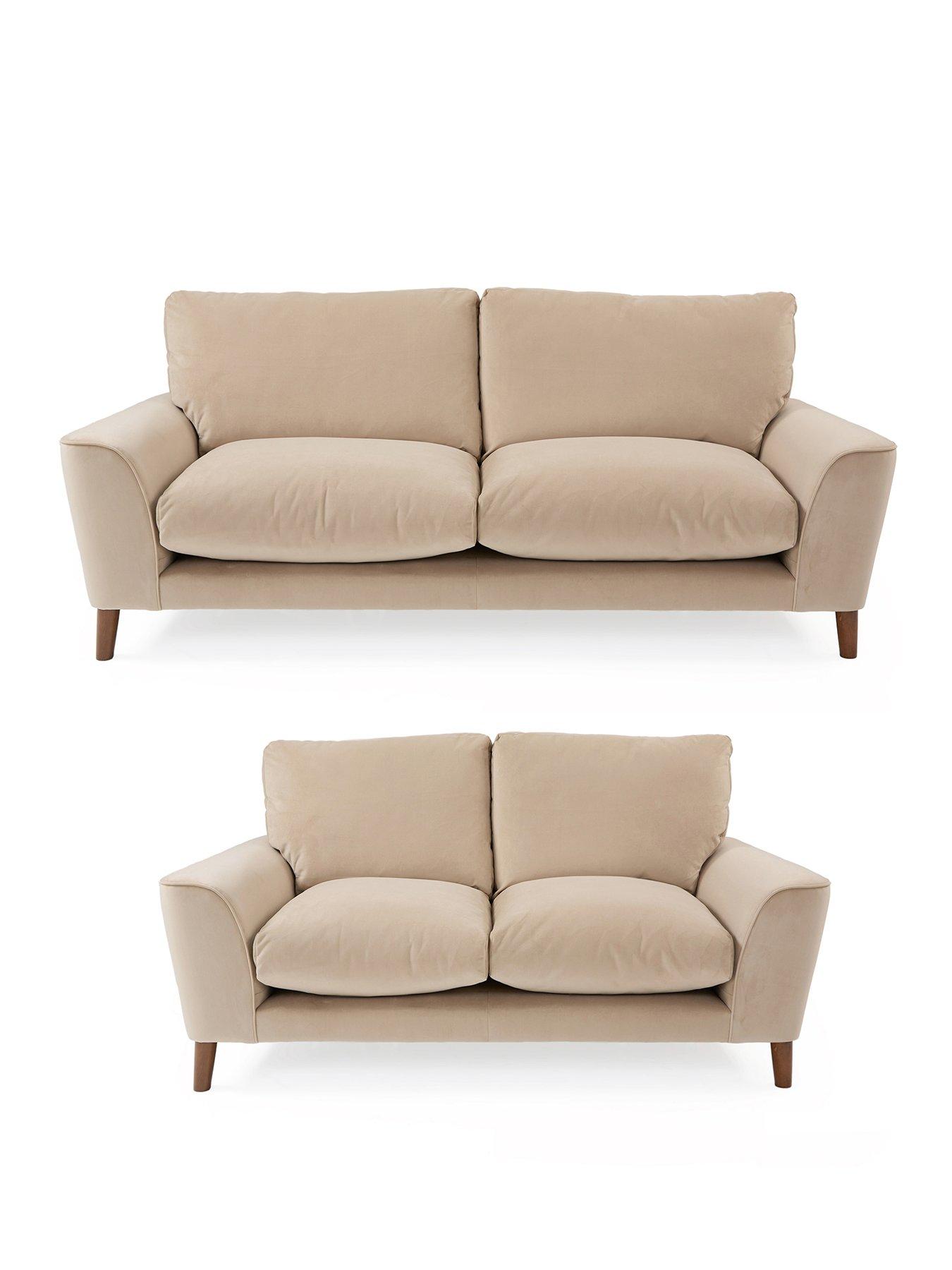 The Very Collection Astrid Velvet 3 + 2 Seater Sofa Set (Buy  &  SAVE!) - Made to Order in the UK