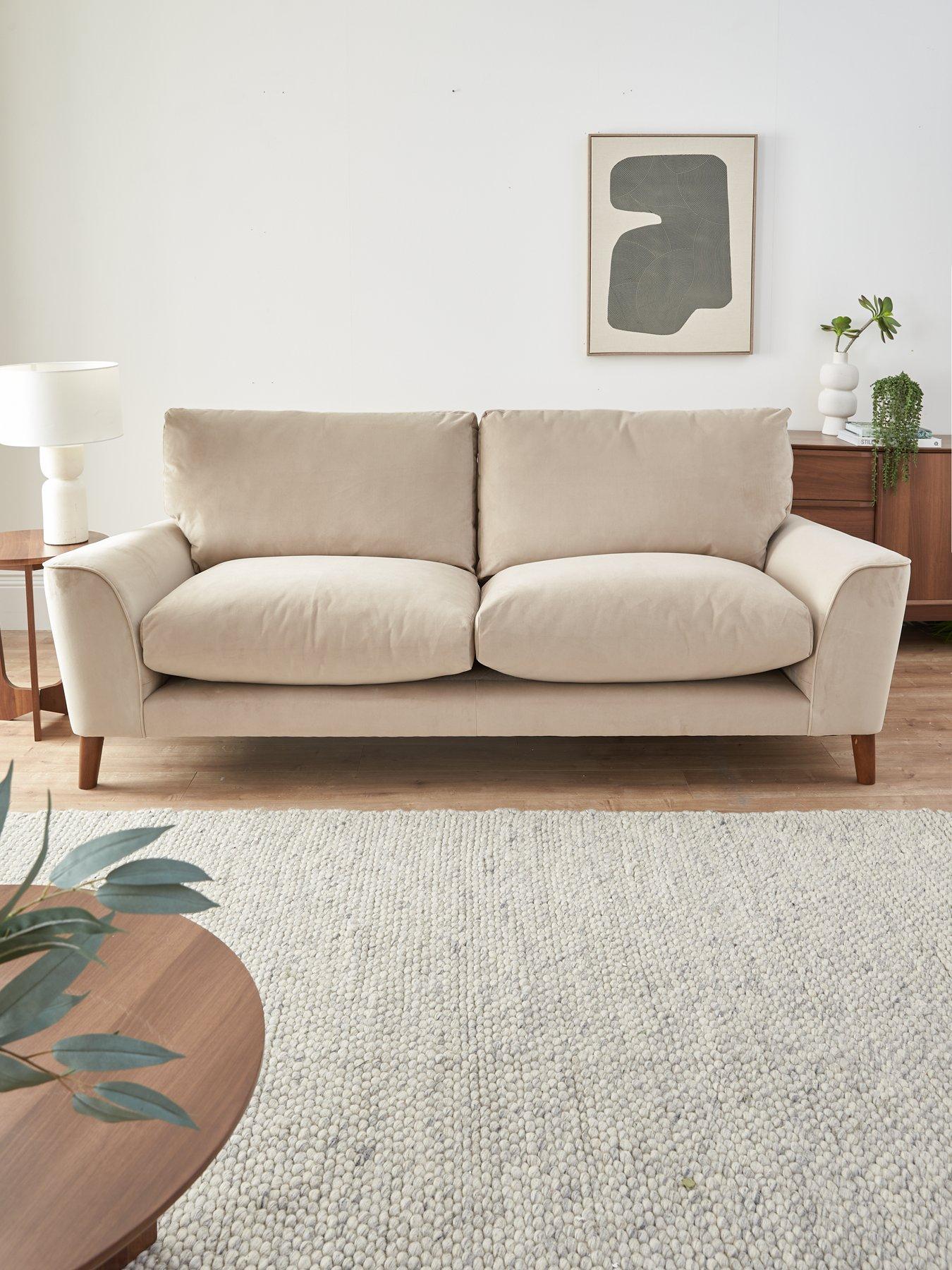 very-home-astrid-velvet-3-seater-sofa