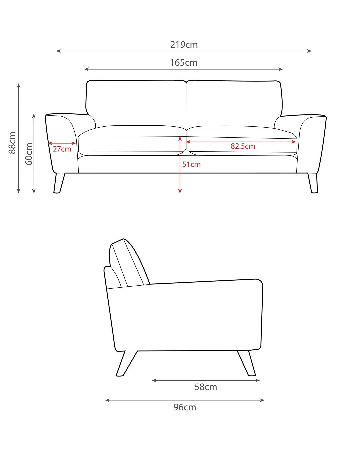 Image 7 of 7 of The Very Collection Astrid Velvet 3 Seater Sofa