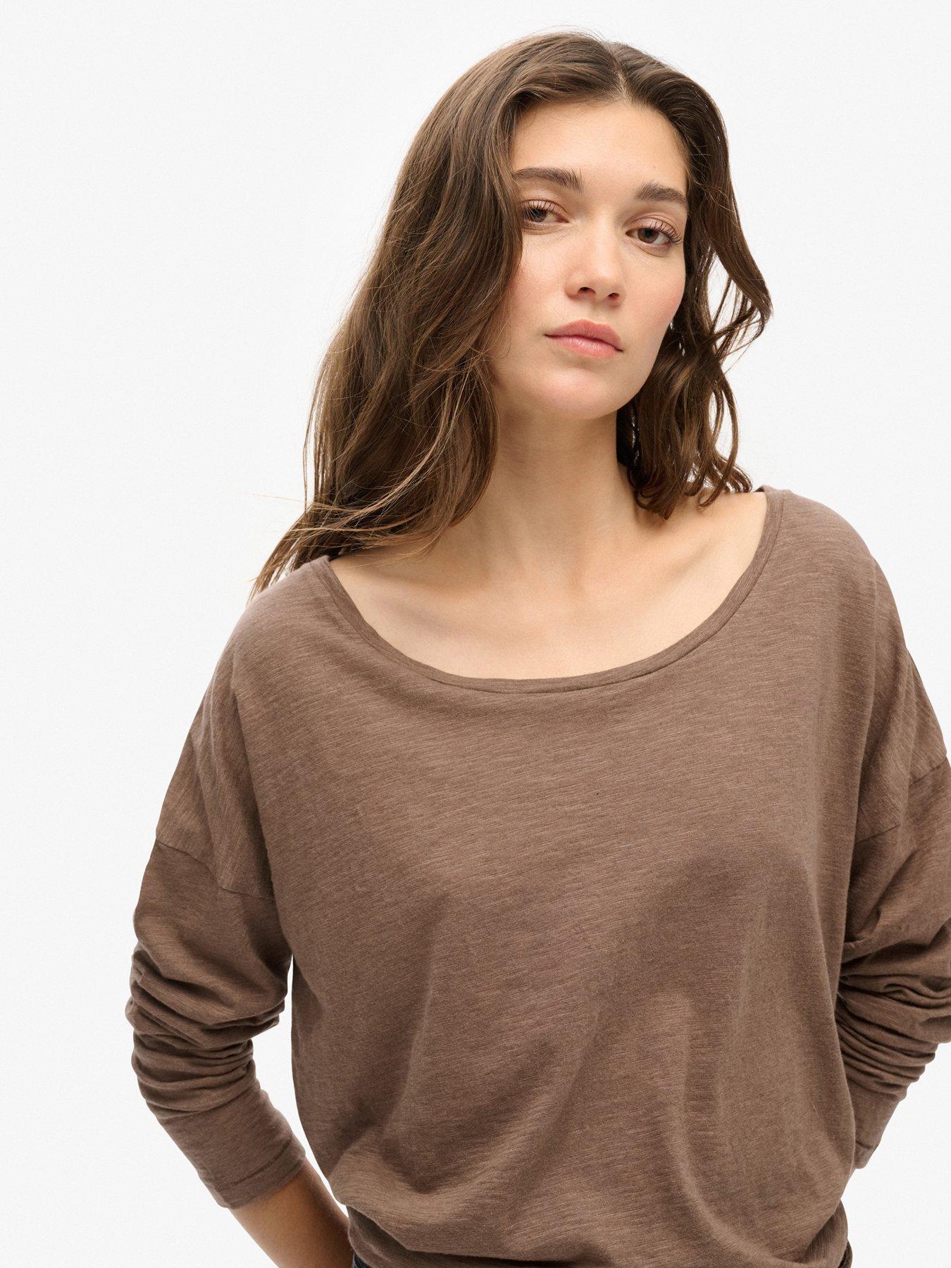 superdry-long-sleeve-jersey-top-brownoutfit