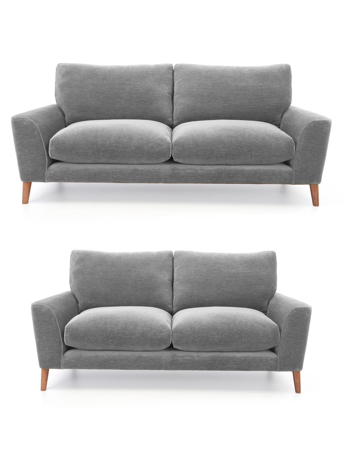 The Very Collection Astrid 3 + 2 Seater Fabric Sofa Set (Buy  &  SAVE!) - Made in the UK