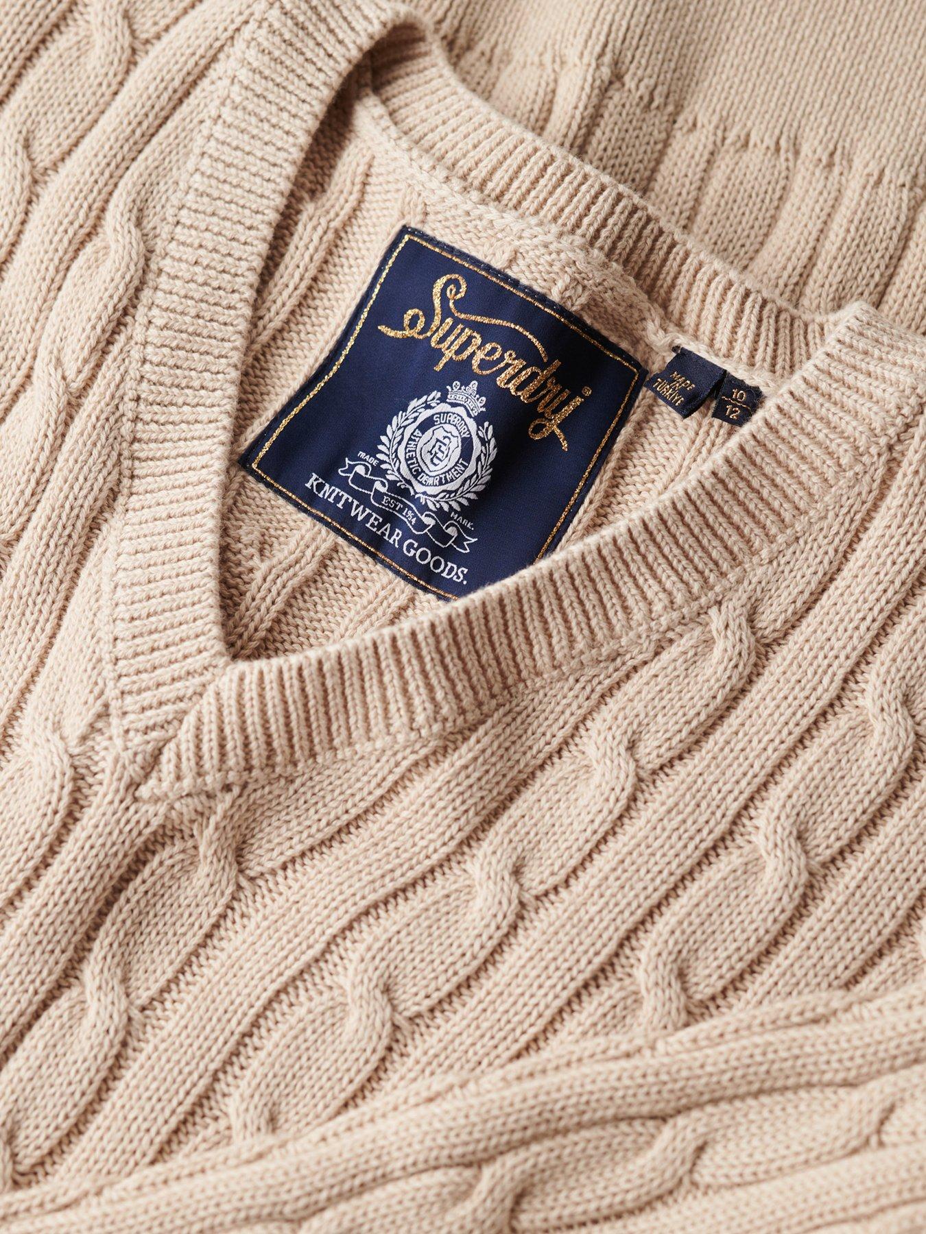 superdry-oversized-v-neck-cable-jumper-beigedetail