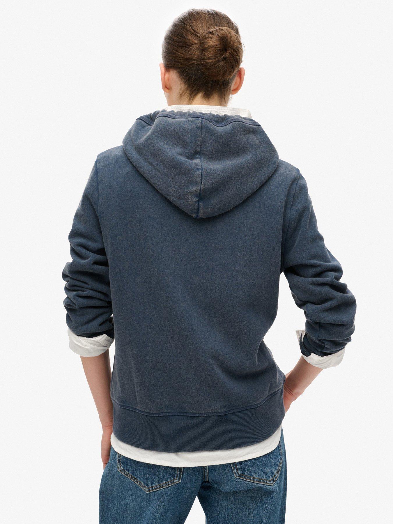 superdry-essential-logo-half-brushed-hoodie-navystillFront