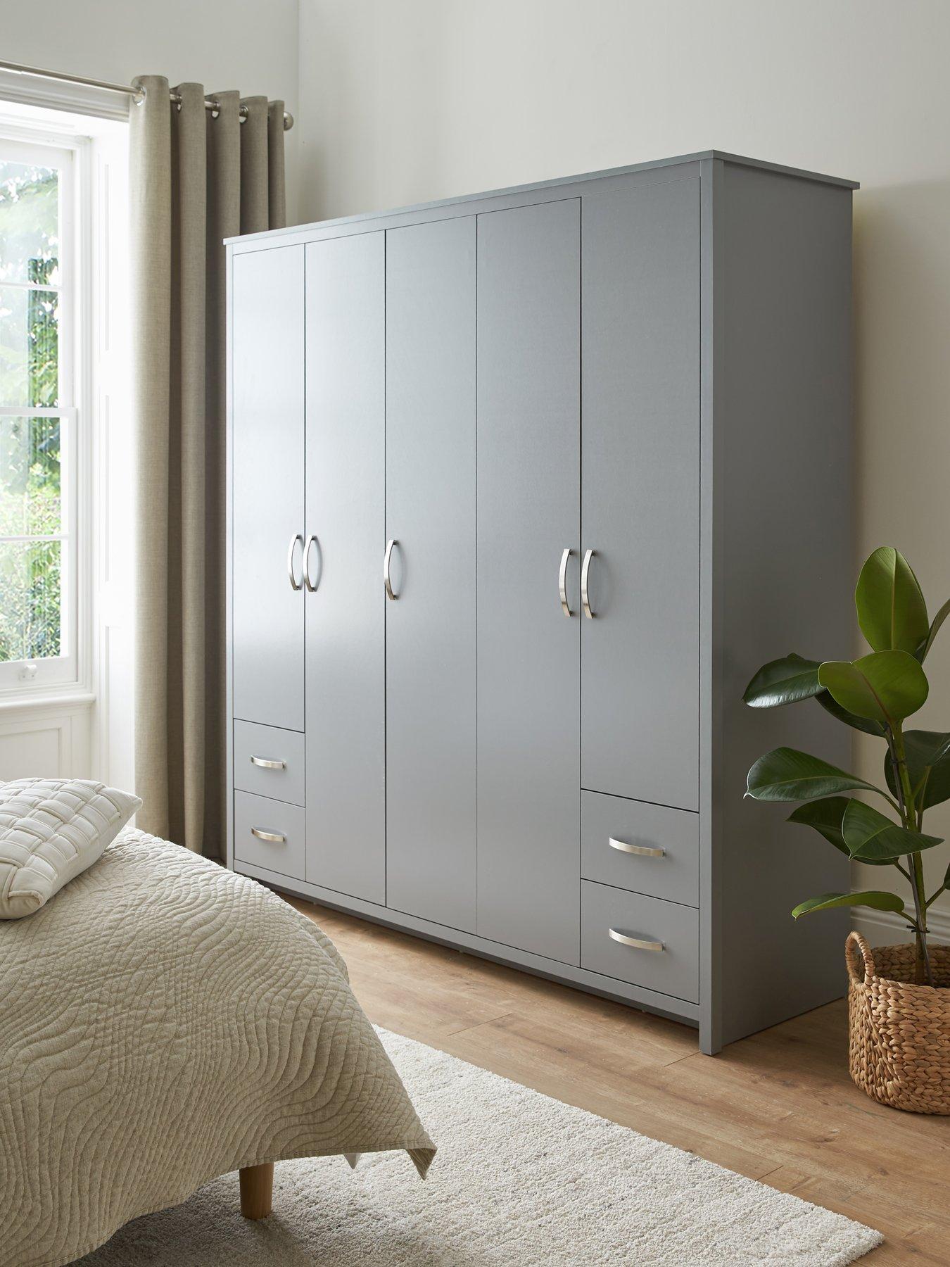Image of Very Home Ely 5 Door, 4 Drawer Wardrobe
