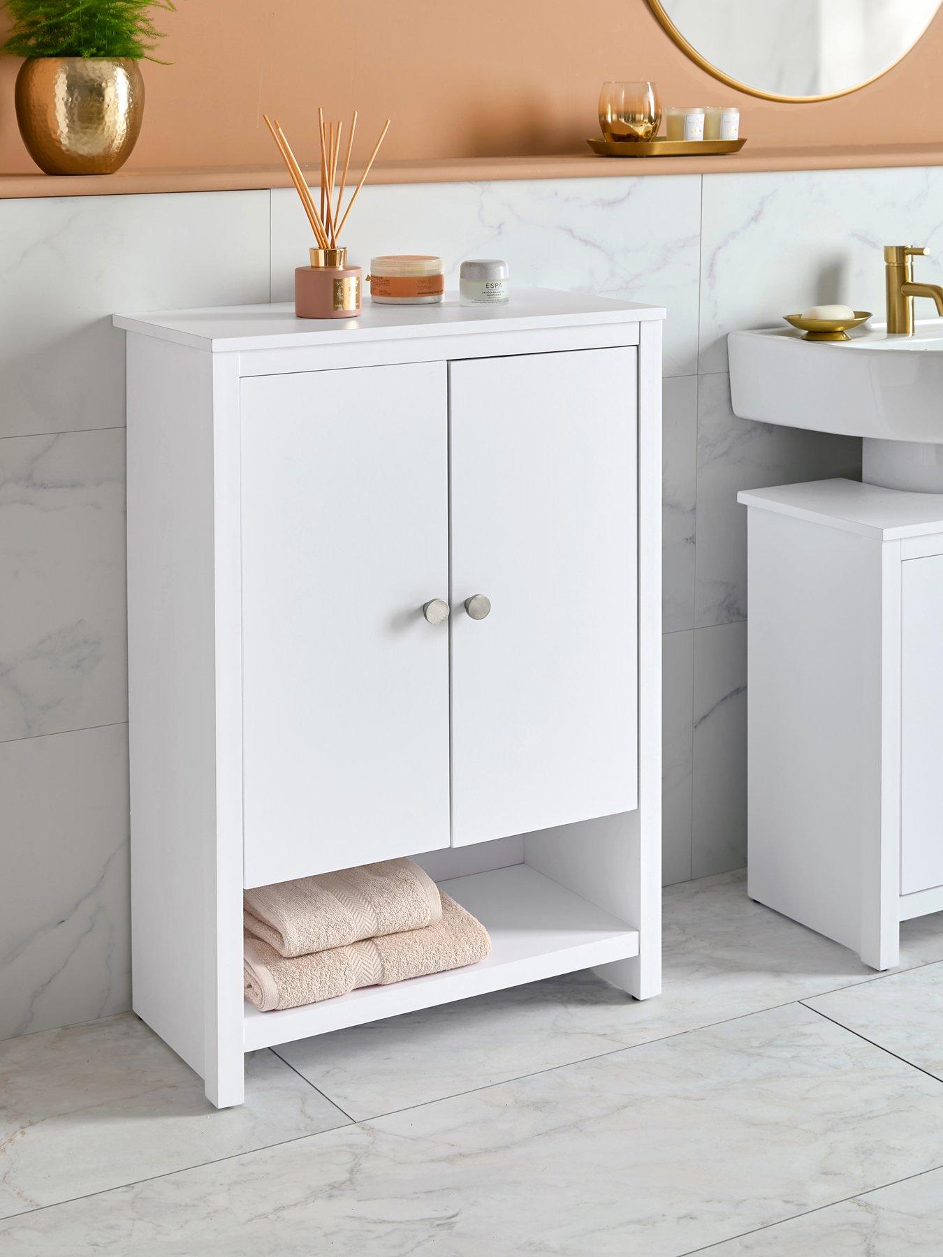 undefined Bramford Low Bathroom  Cabinet - White