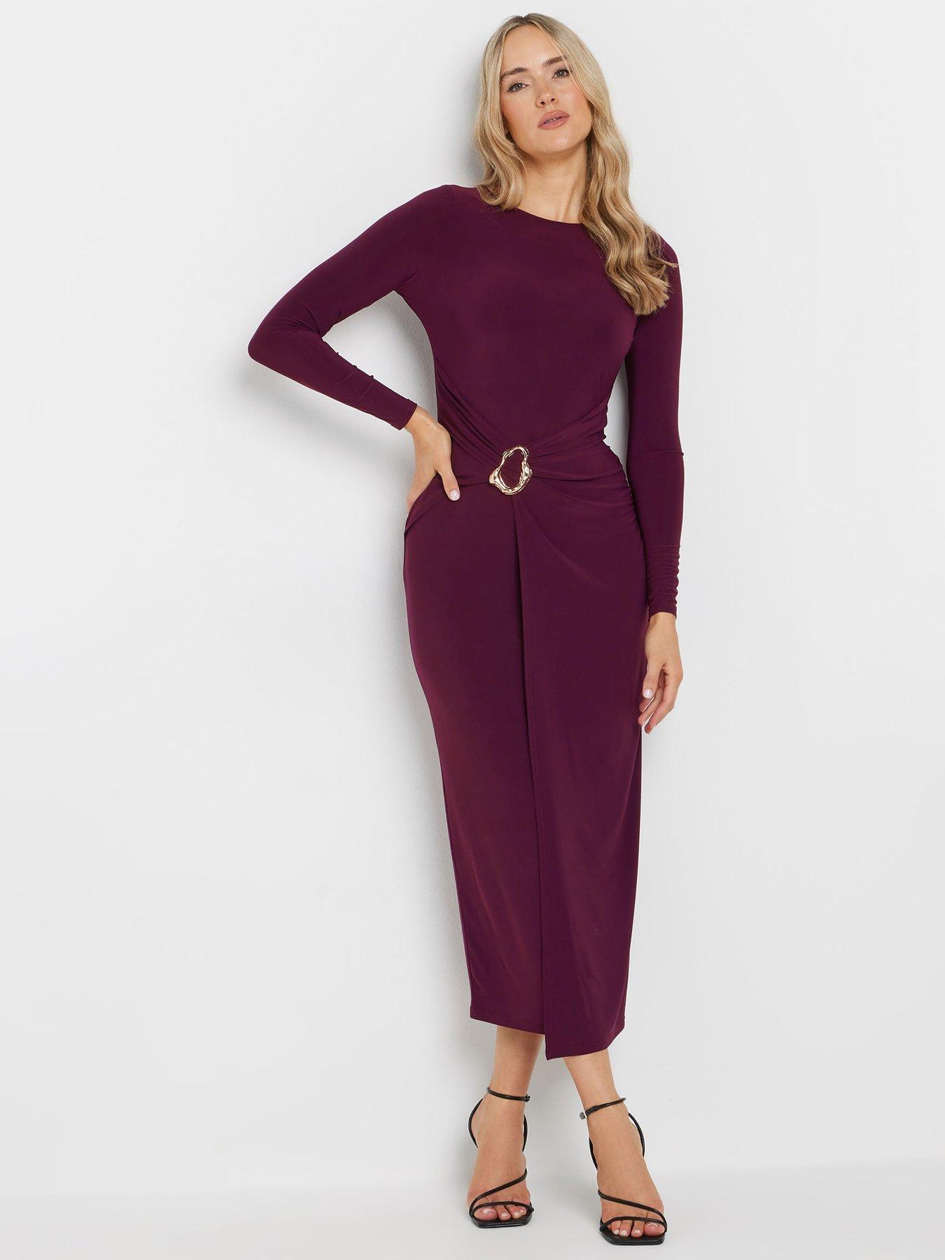 long-tall-sally-tall-long-sleeve-buckle-midaxi-dressback