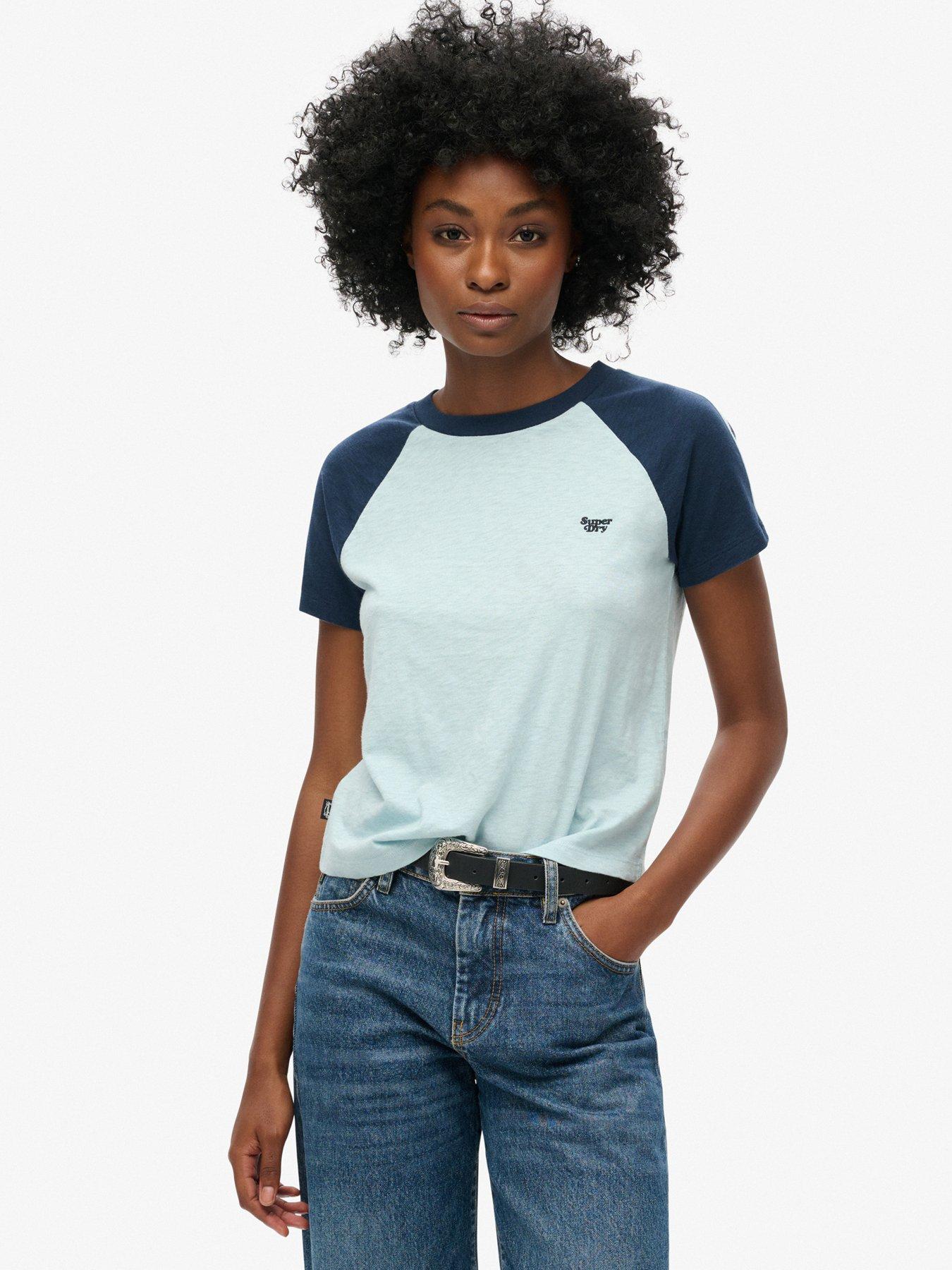 undefined Essential Logo Retro T-Shirt - Navy