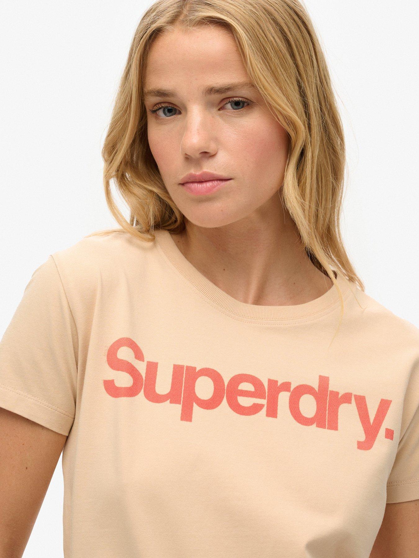 superdry-core-logo-city-fitted-t-shirt-beigeoutfit