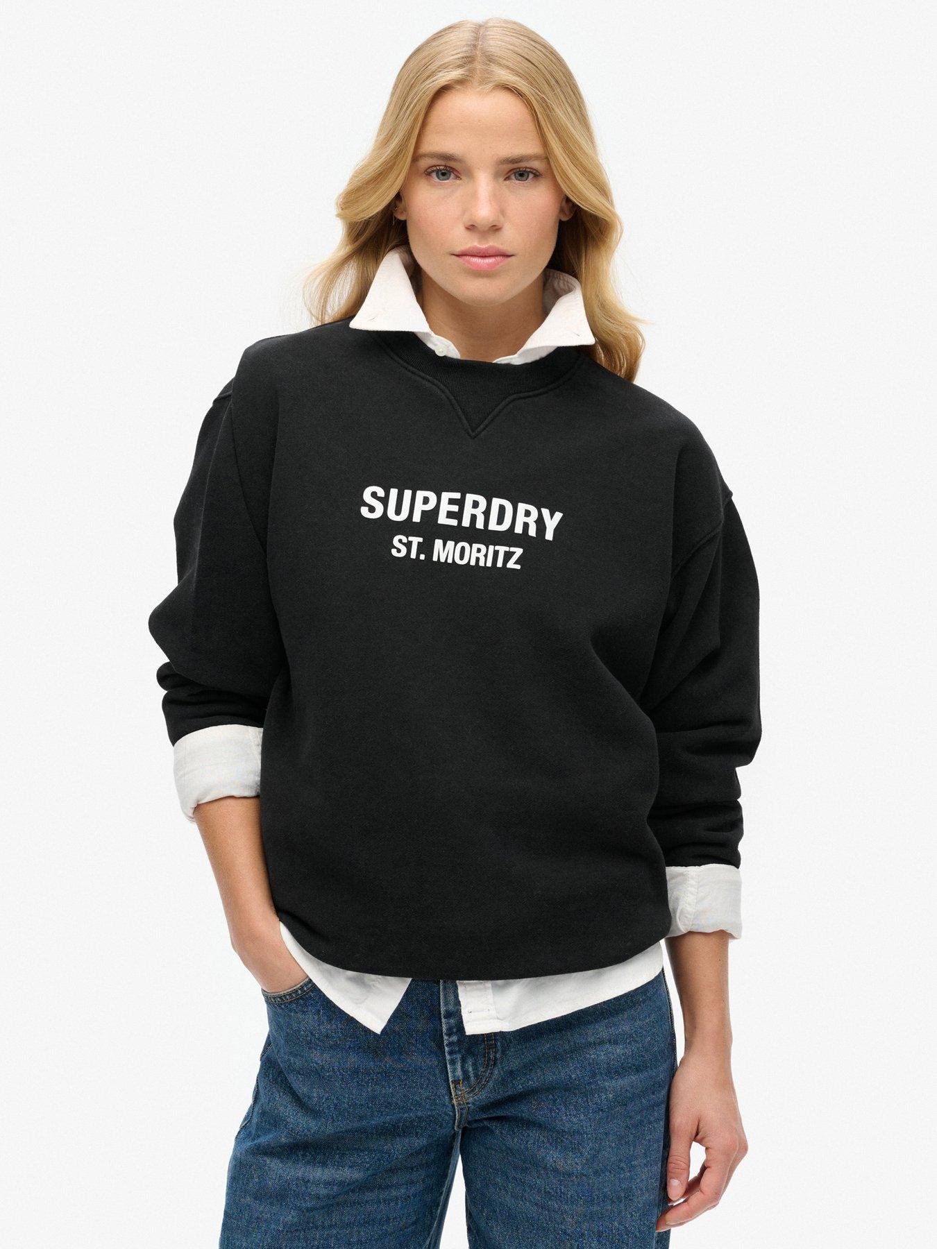 superdry-sport-luxe-loose-crew-sweatshirt-blackfront