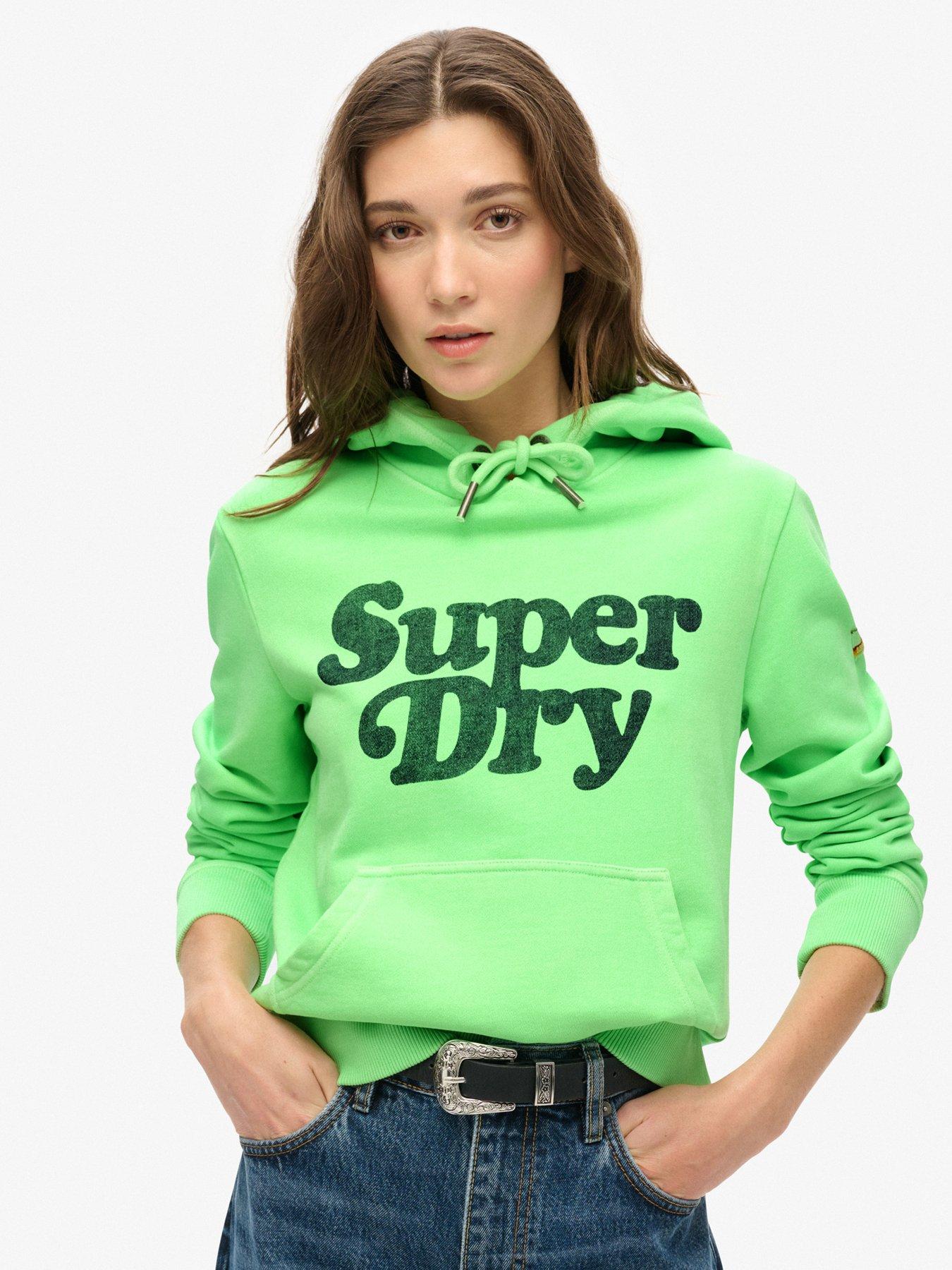 superdry-cooper-tonal-logo-hoodie-green