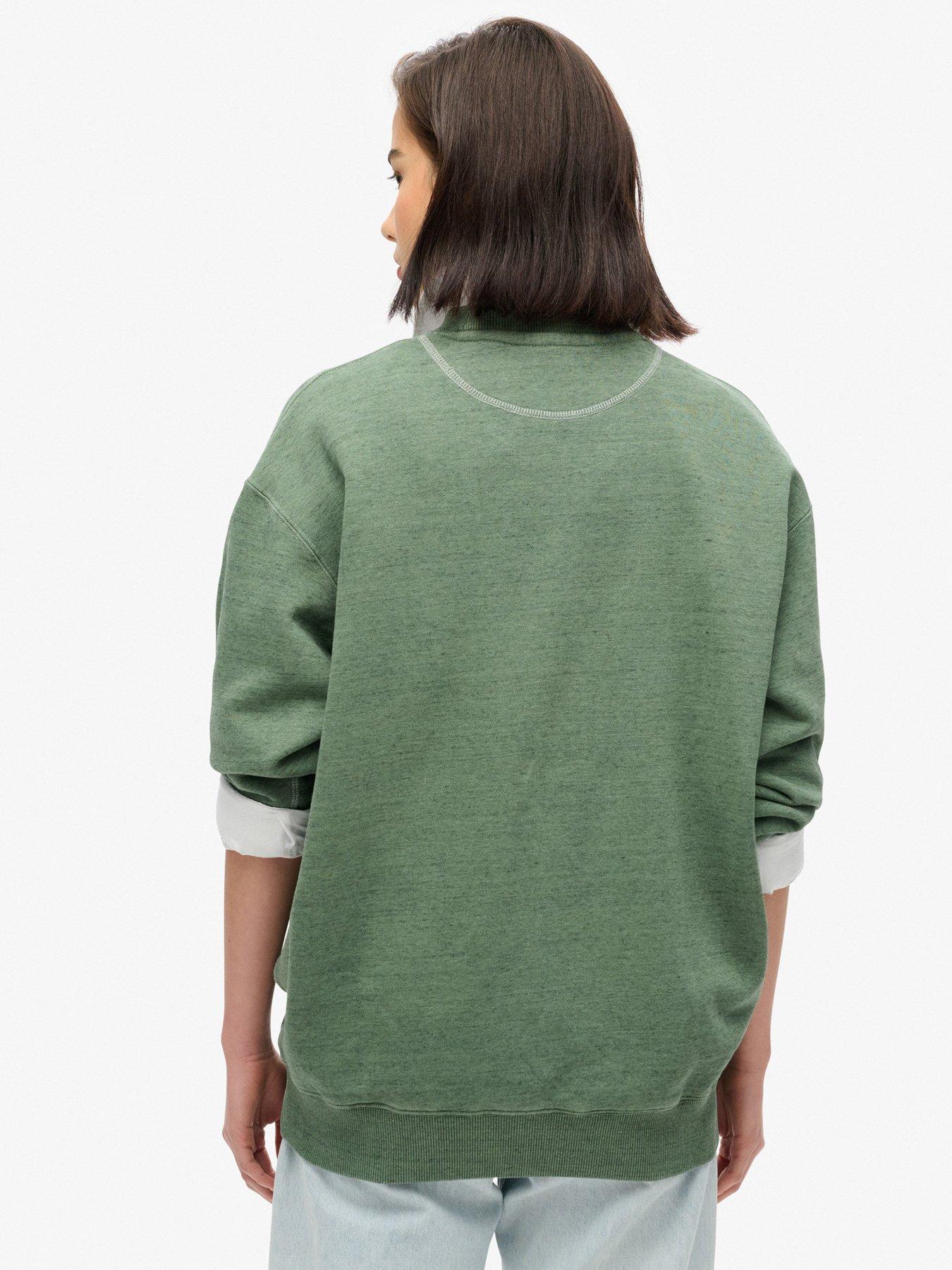 superdry-essential-logo-overdyed-sweatshirt-greenstillFront