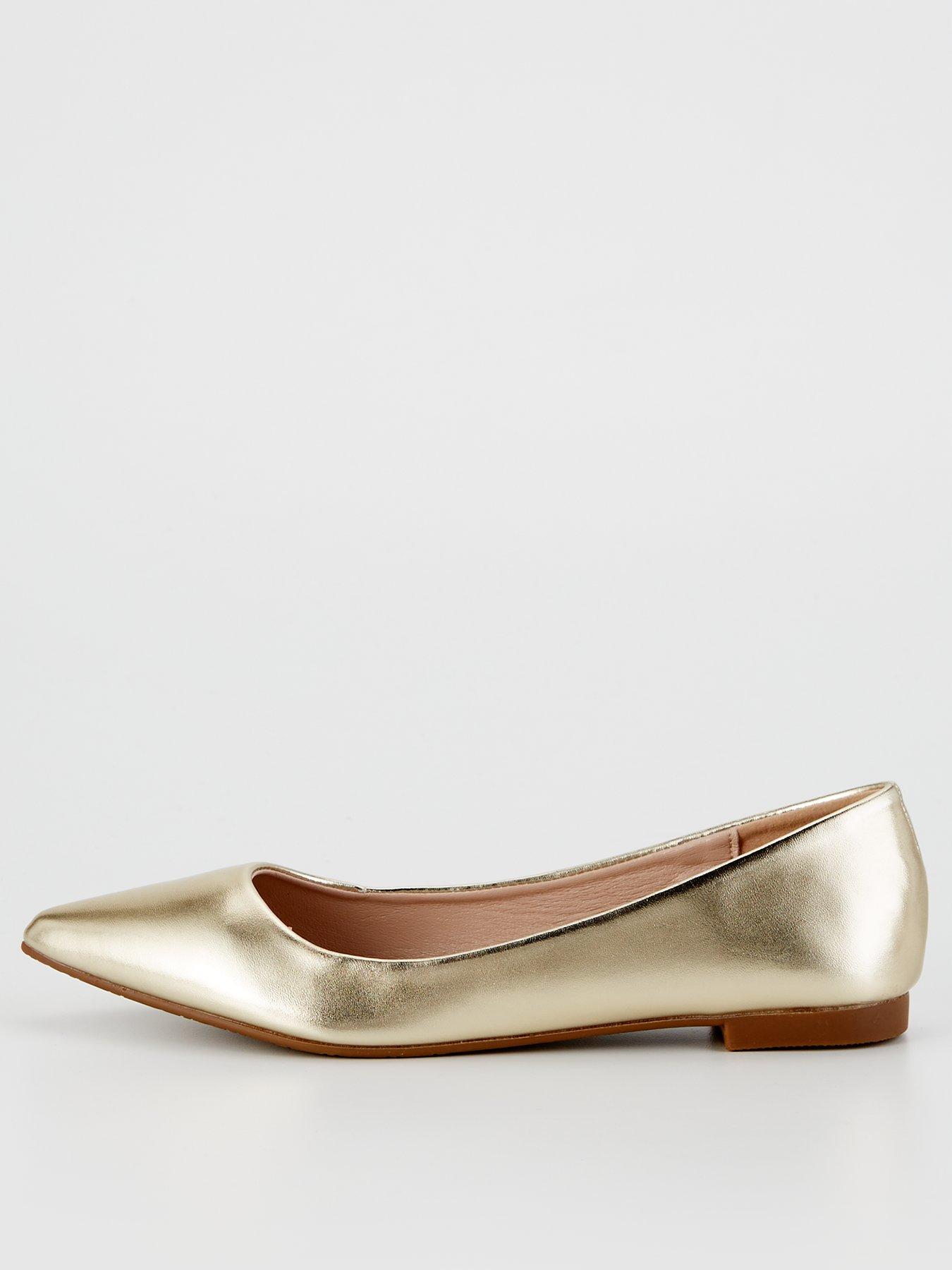 v-by-very-metallic-pointed-ballet-pump-gold