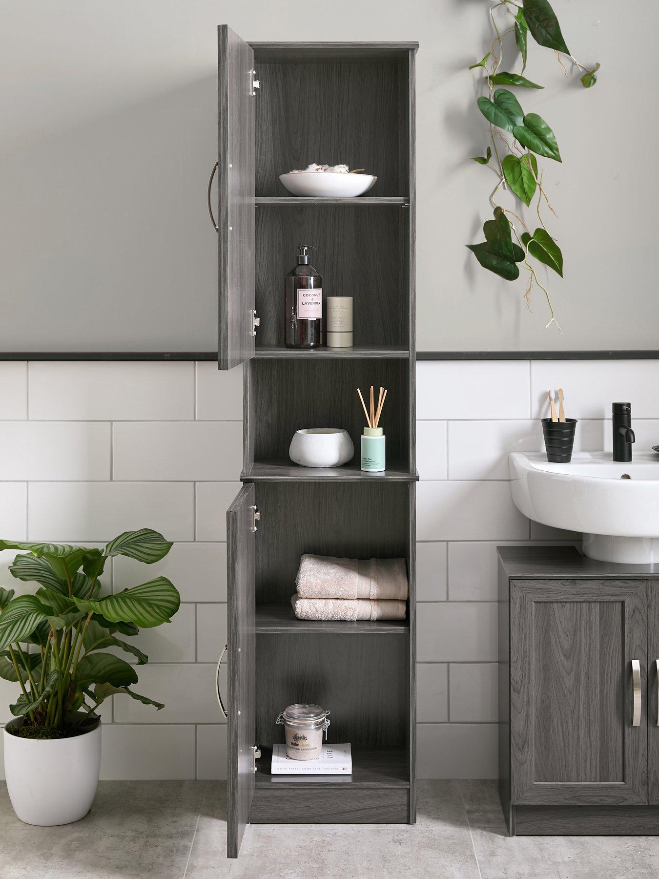 the-very-collection-caledon-tall-bathroom-cabinet-grey-oak-effectstillFront