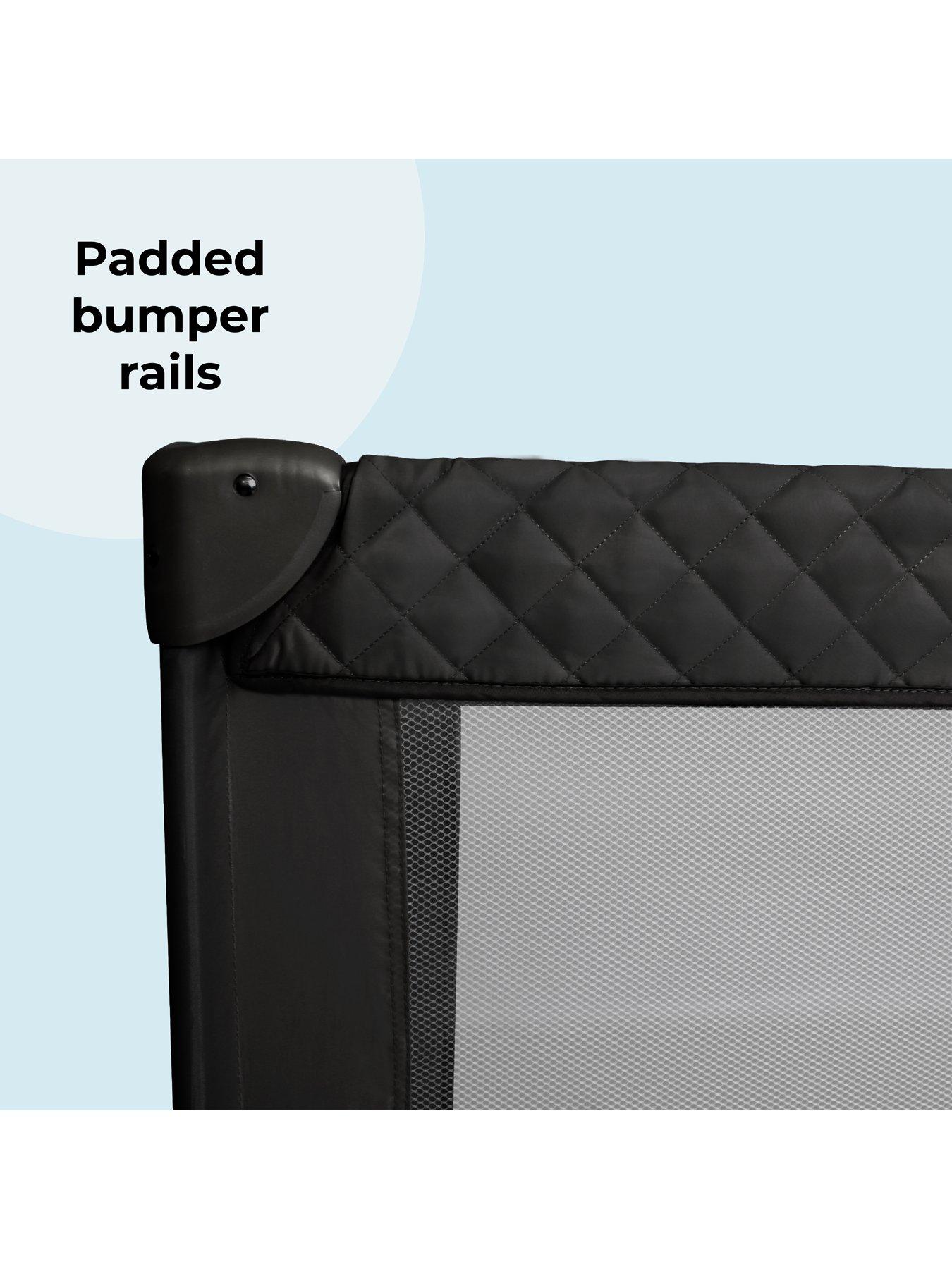 Image 5 of 8 of My Babiie MBTC1 Travel Cot - Black Quilted