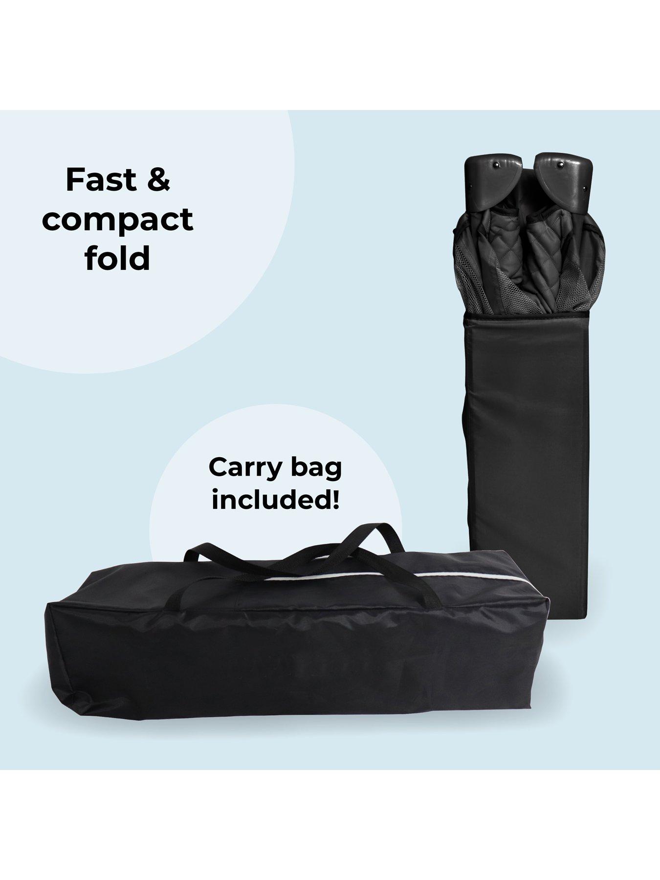 Image 7 of 8 of My Babiie MBTC1 Travel Cot - Black Quilted