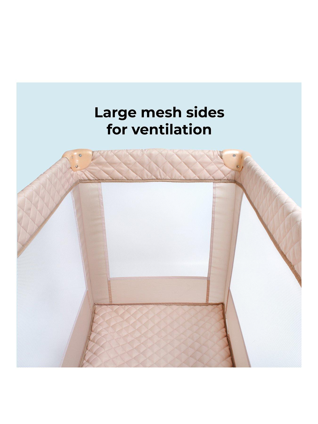 Image 3 of 8 of My Babiie My Babiie Blush Quilted Travel Cot