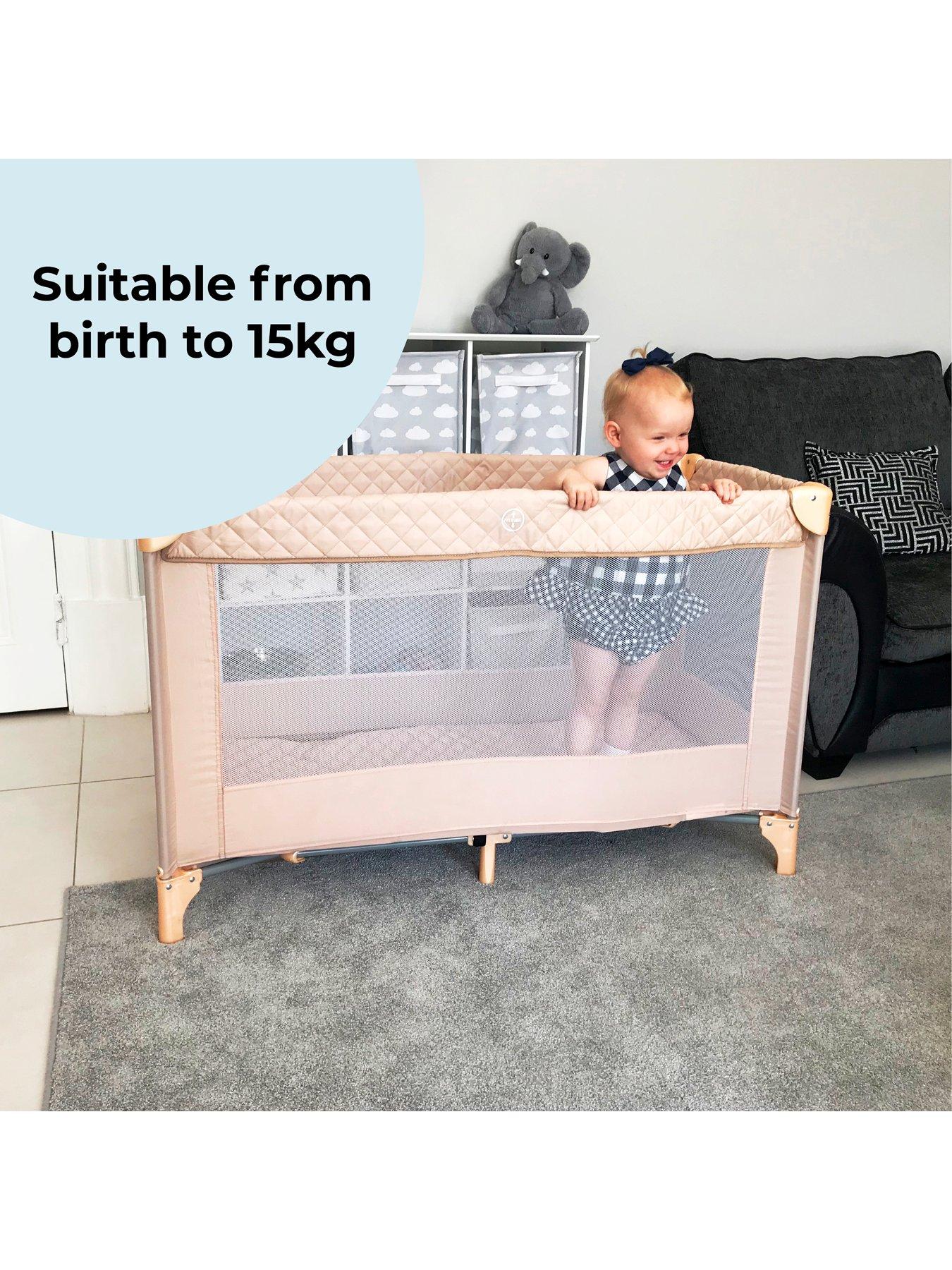 Image 6 of 8 of My Babiie My Babiie Blush Quilted Travel Cot