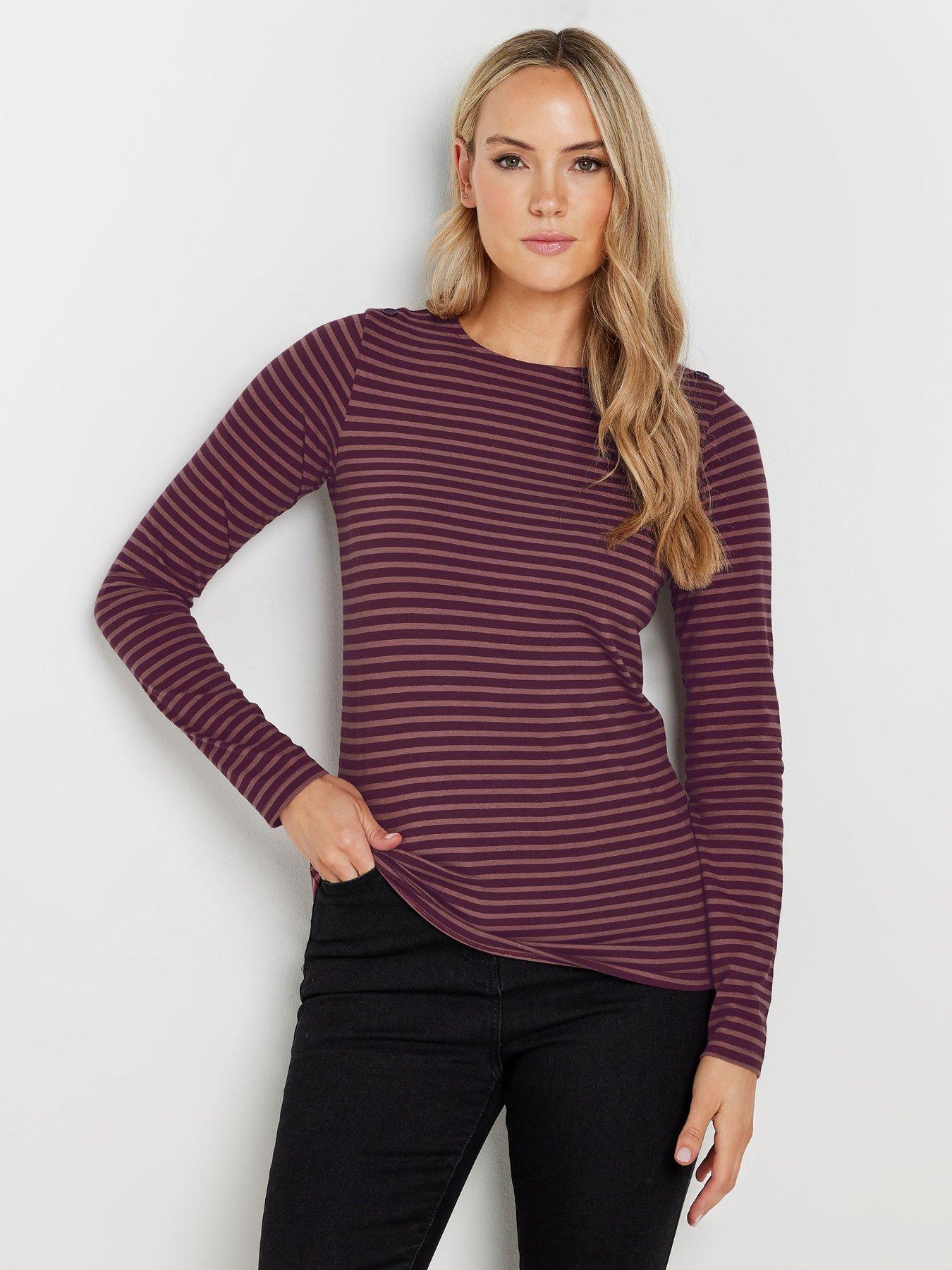 long-tall-sally-stripe-button-shoulder-t-shirt-pink