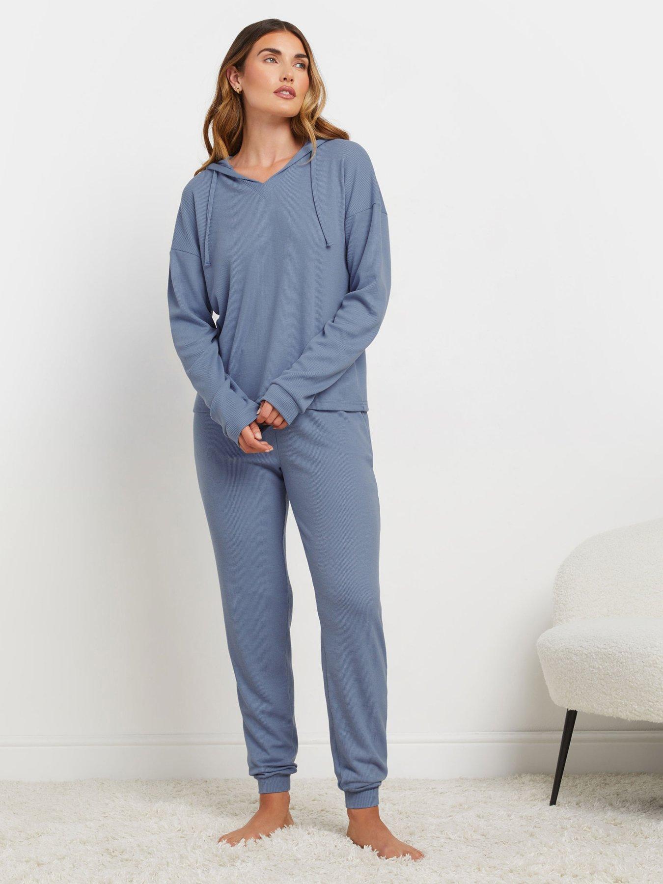 long-tall-sally-lounge-waffle-jogger-blue