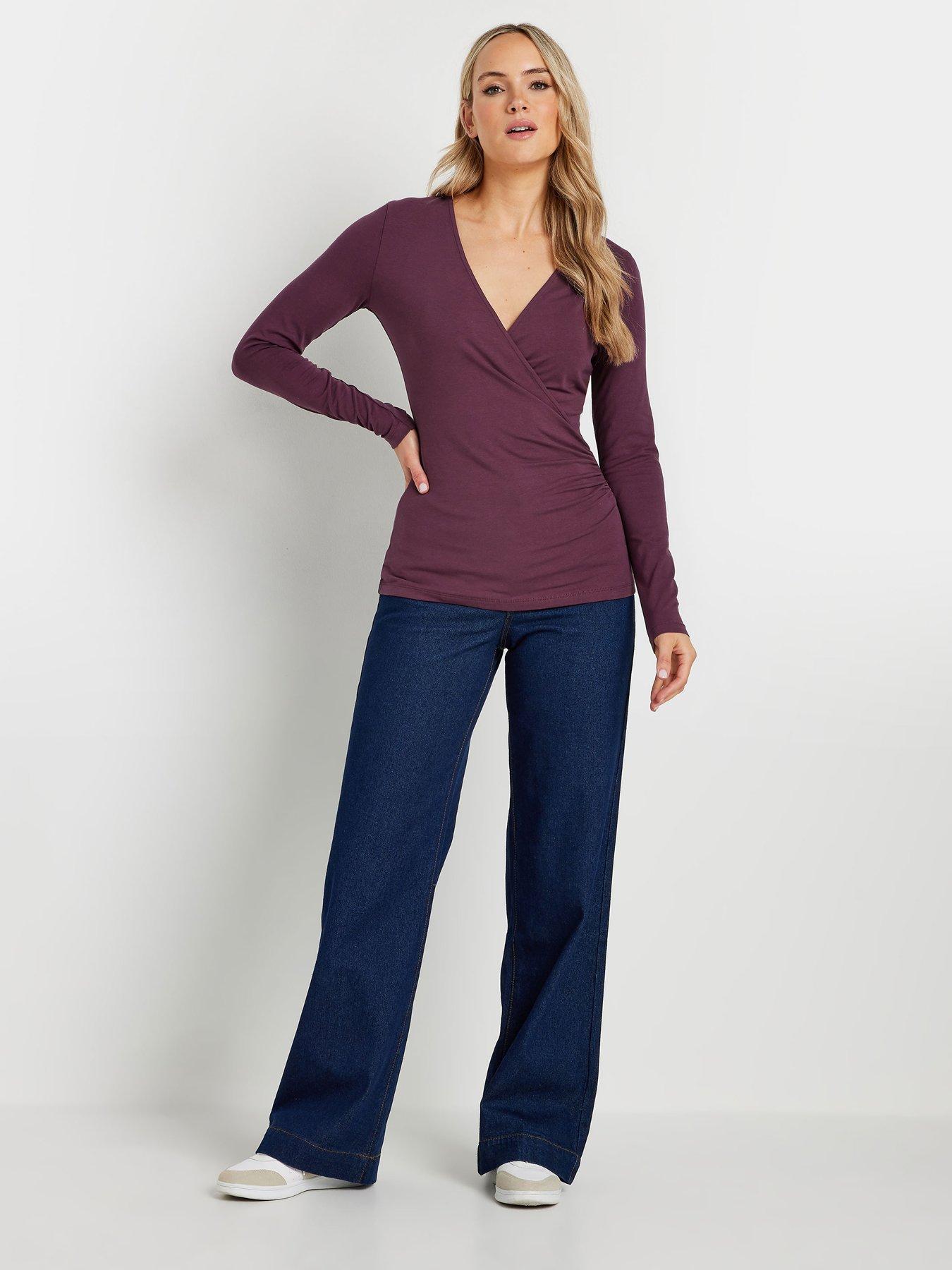 long-tall-sally-tall-2-pack-long-sleeve-wrap-topoutfit