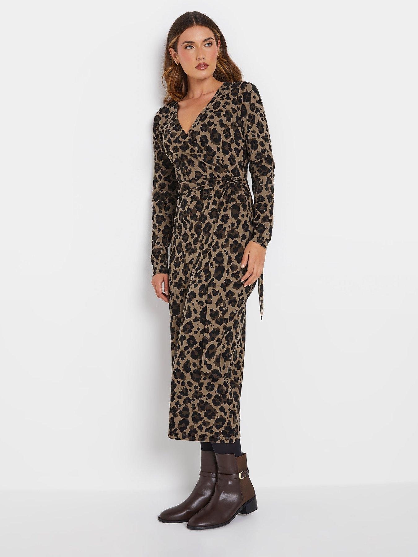 long-tall-sally-animal-wrap-midi-dress-brown