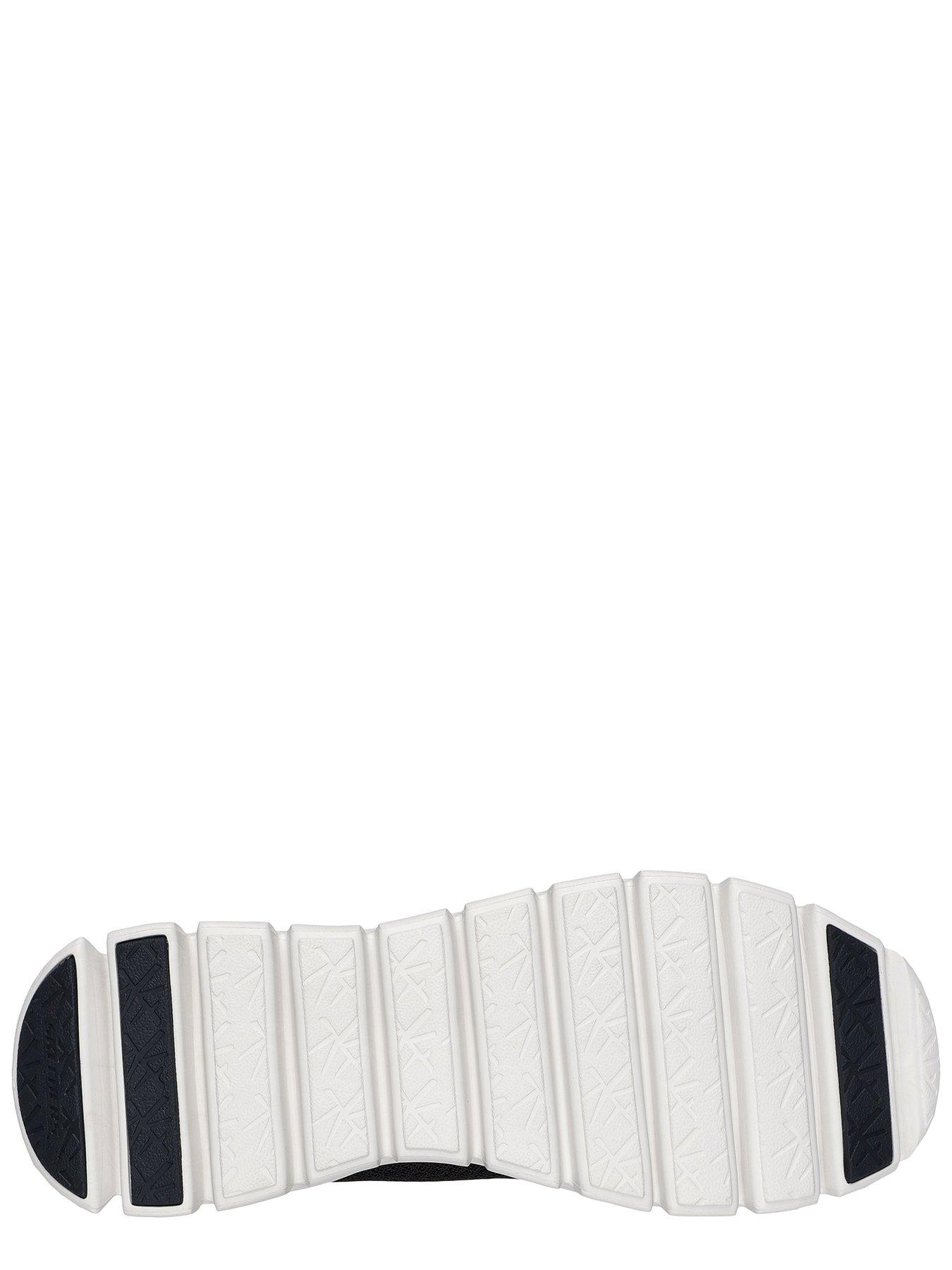 Image 4 of 5 of Skechers Glide- Step Slip-Ins Mesh Lace Up Trainers - Black